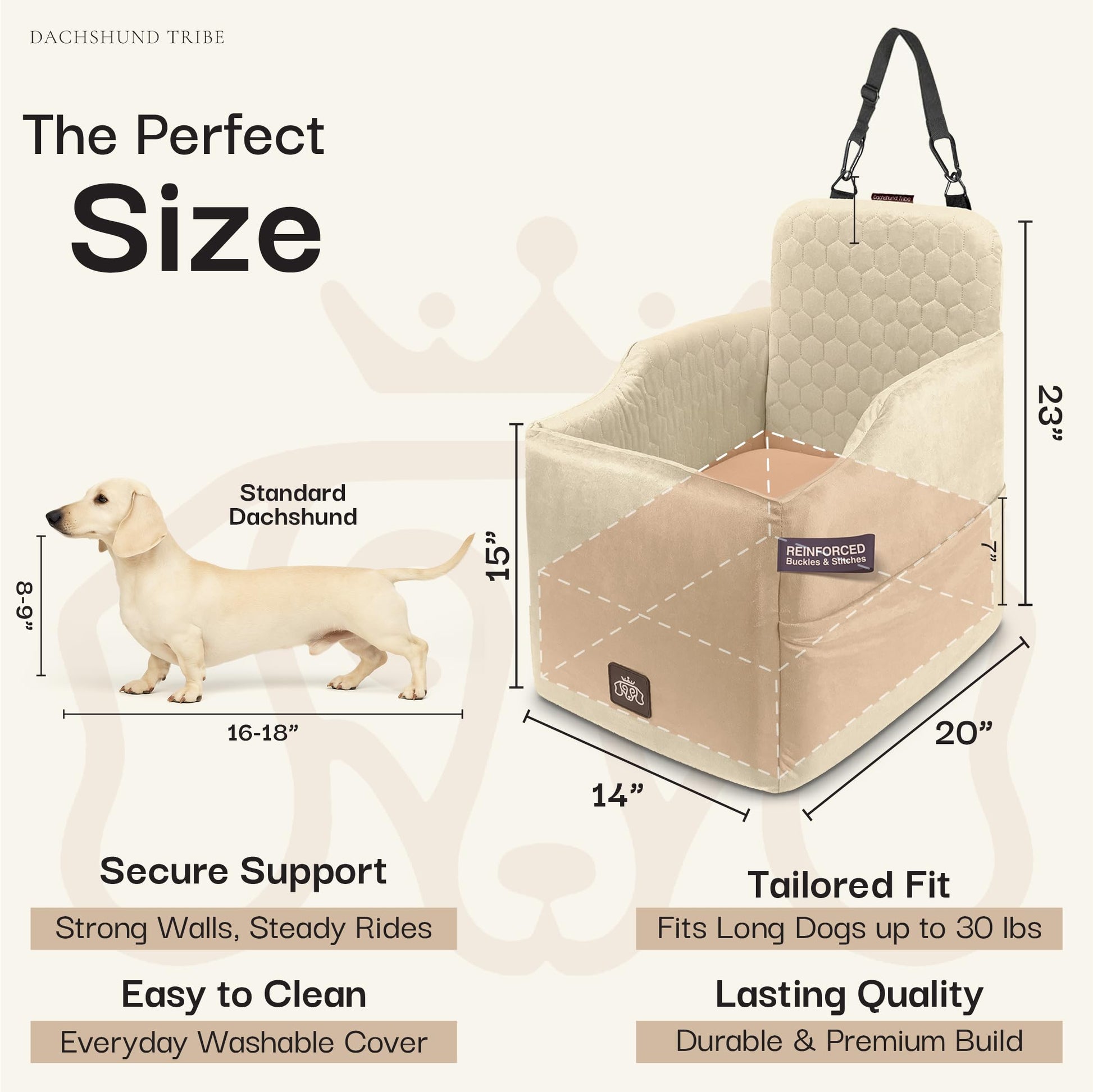 Dachshund Tribe Dog Car Seat for Small Dogs The Dachshund Zone