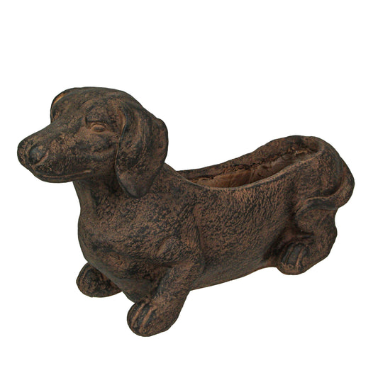 Whimsical Dachshund Dog Resin Planter The Dachshund Zone