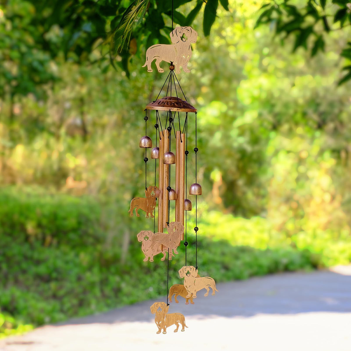 Dachshund Wind Chimes for Outside The Dachshund Zone