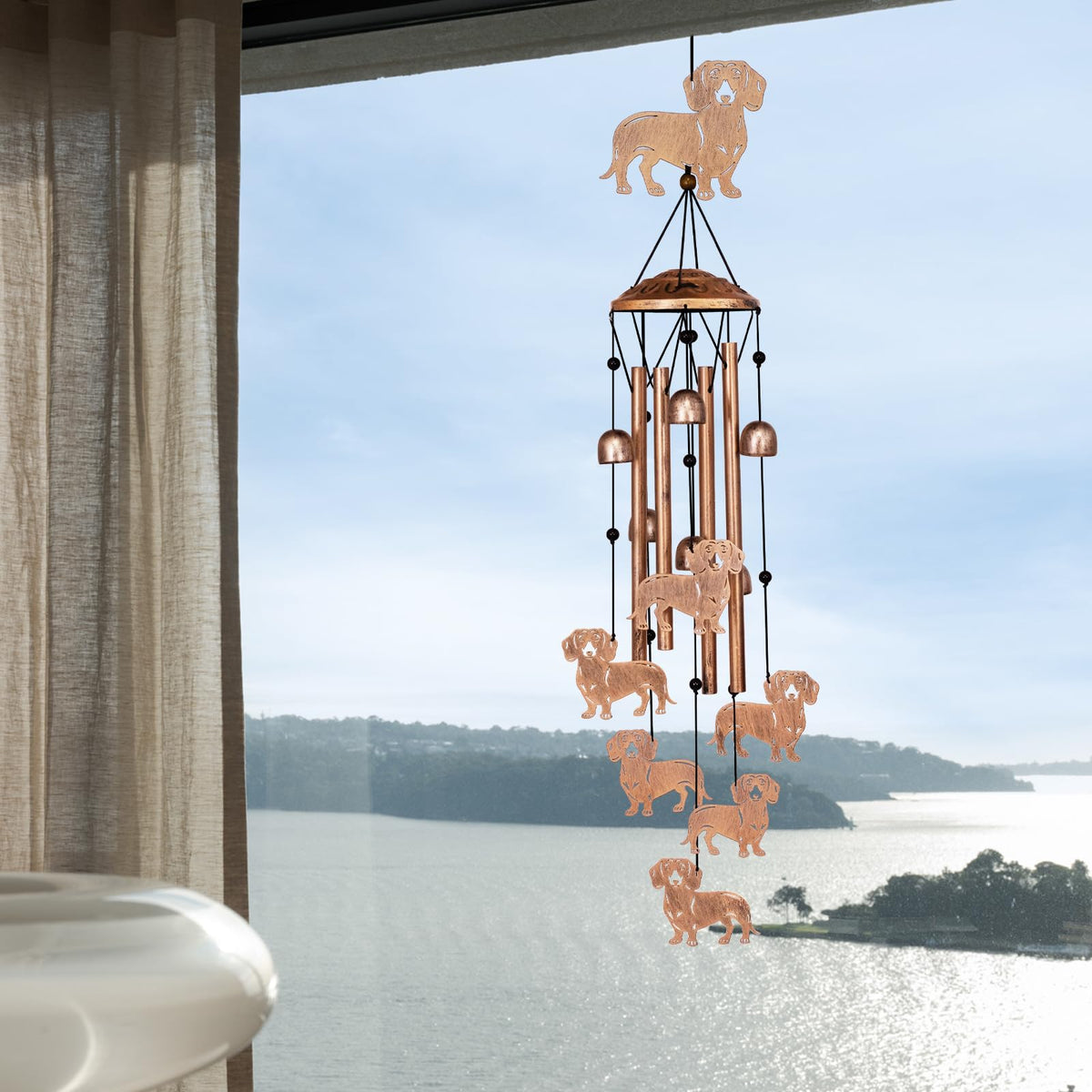 Dachshund Wind Chimes for Outside The Dachshund Zone