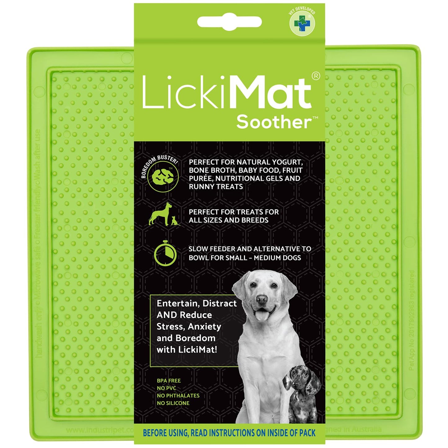 LickiMat Classic Soother Slow Feeder for Dogs Lick Mat The Dachshund Zone