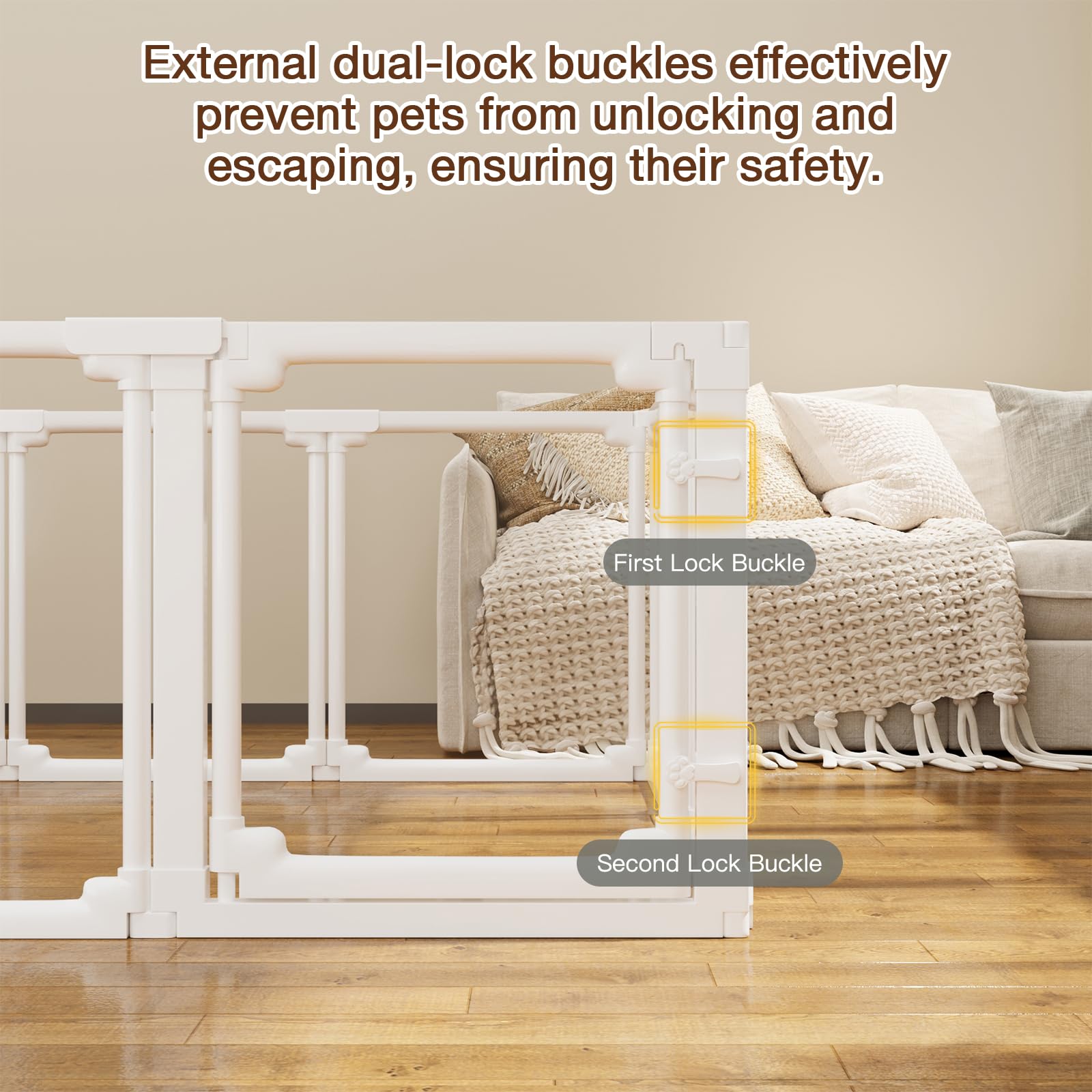 Erinnyees Transparent Acrylic Dog Playpen-Indoor Puppy Play Pen for Small/Medium Dogs,Dog Fence Pet Playpen for Indoors, Safe Enclosure for Puppies & Dogs(12Panel) The Dachshund Zone