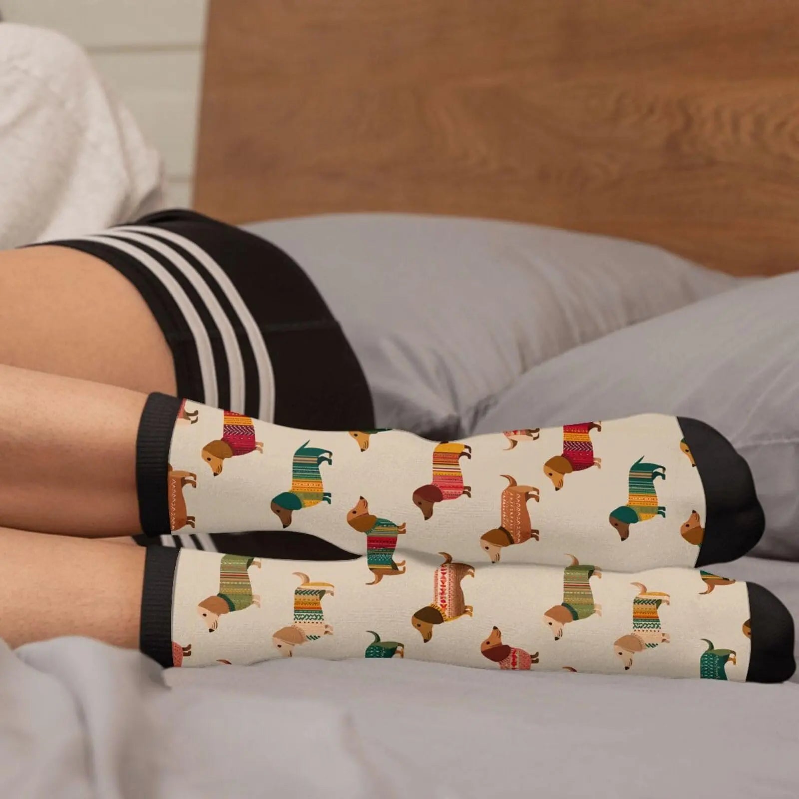 Funny Dachshund Novelty Socks Casual For Women Men Gifts The Dachshund Zone