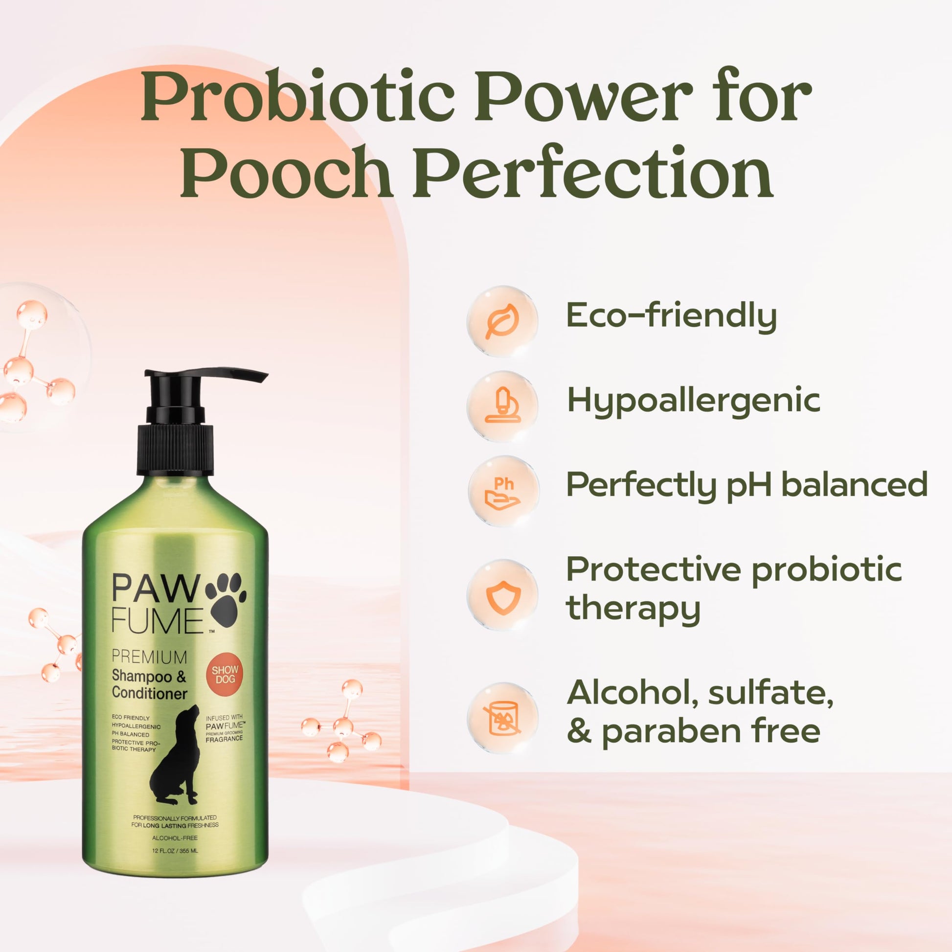 PAWFUME Deshedding Dog Shampoo and Conditioner, Show Dog The Dachshund Zone