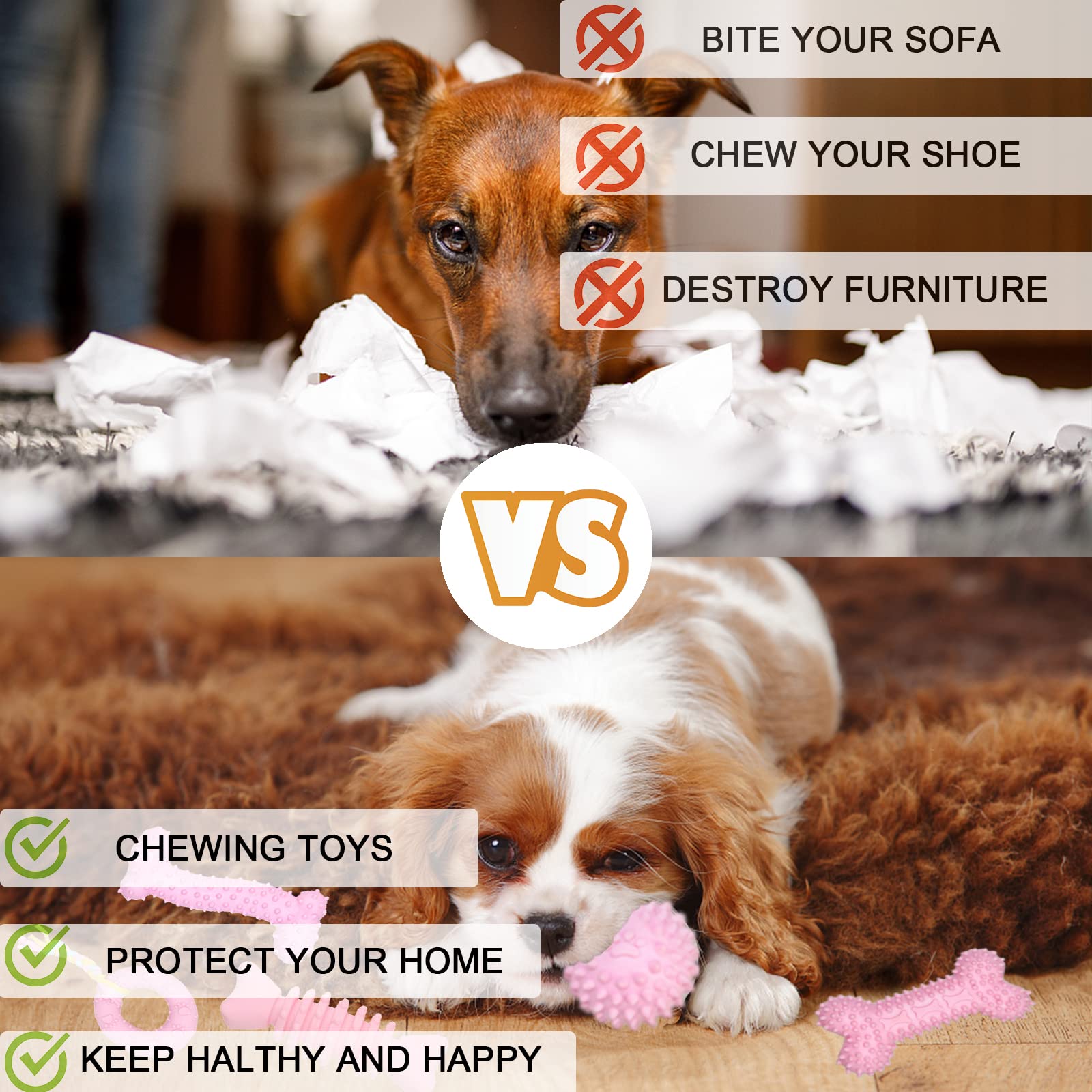 CGBD Puppy Toys, 6 Pack Dog Chew Toys for Puppy - The Dachshund Zone