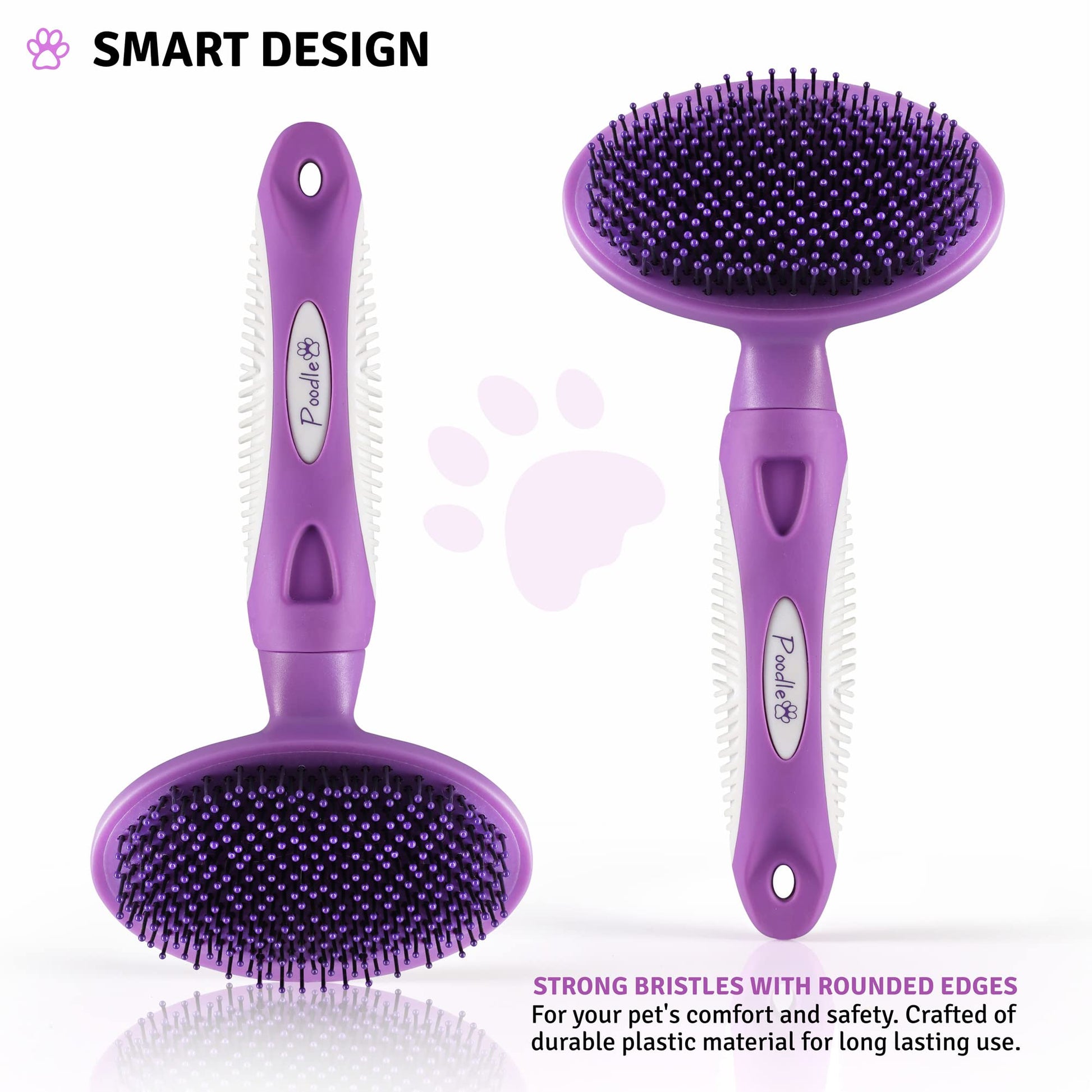Round Bristle Pet Brush for Dogs and Cats - Soft Dog Brush for Grooming Short or Long Hair The Dachshund Zone