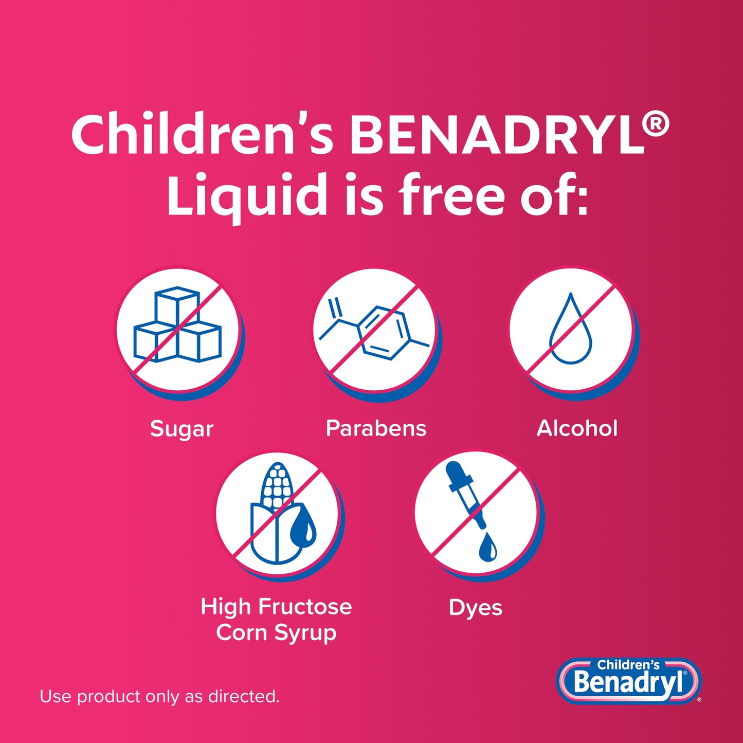 Benadryl Children's Liquid, Kids Allergy Relief Medicine, Dye-, Alcohol-, High Fructose Corn Syrup (HFCS)-Free, Safe for Children 6+ Use Only As Directed, Bubble Gum Flavor, 8 fl oz The Dachshund Zone