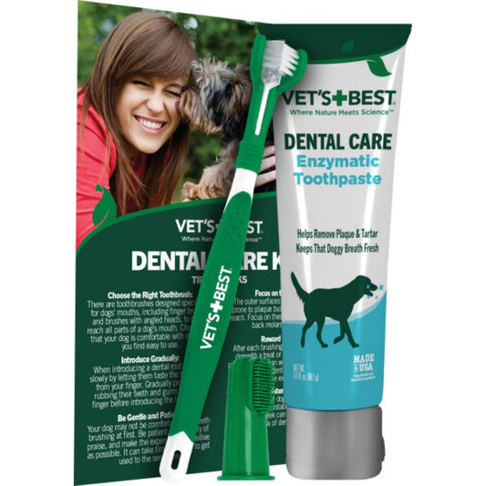Vet's Best Dog Toothpaste & Dog Toothbrush, Dental Kit The Dachshund Zone