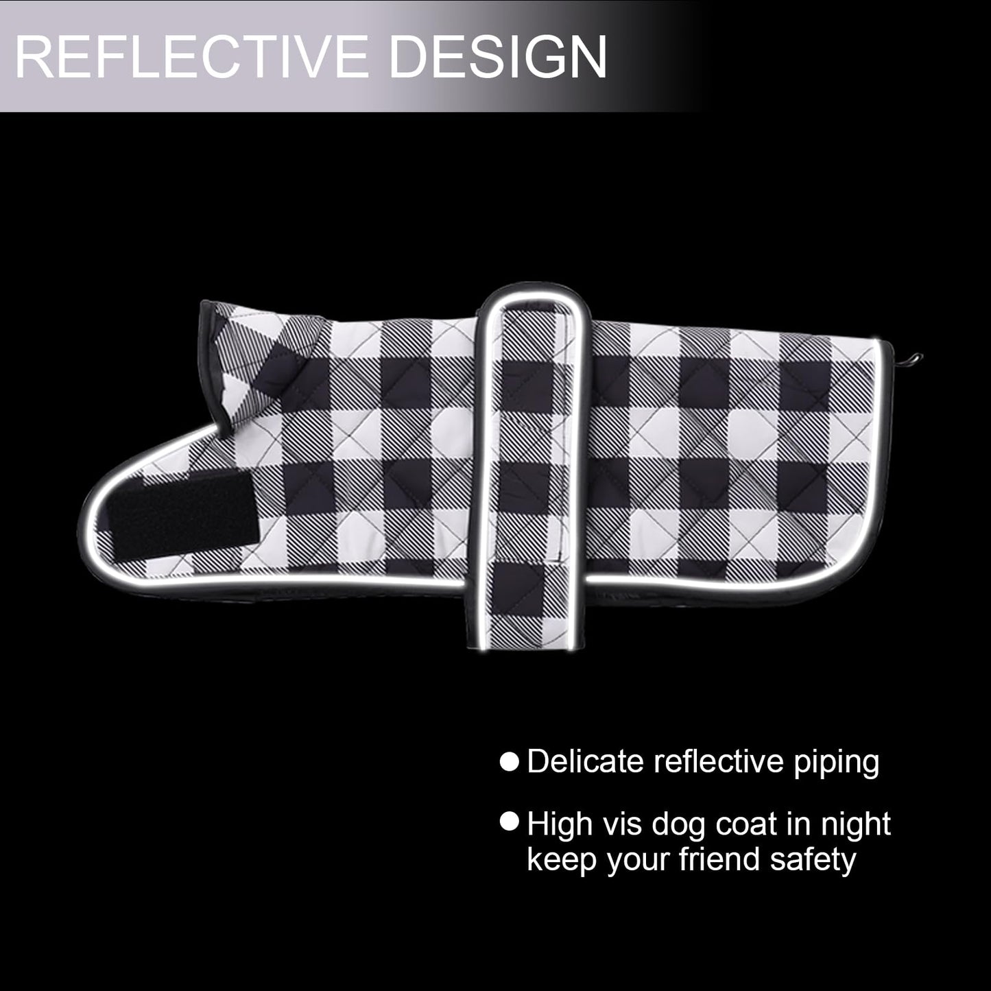 Geyecete Waterproof Warm Thermal Quilted Dachshund Coat with Warm Fleecy Lining Inside The Dachshund Zone