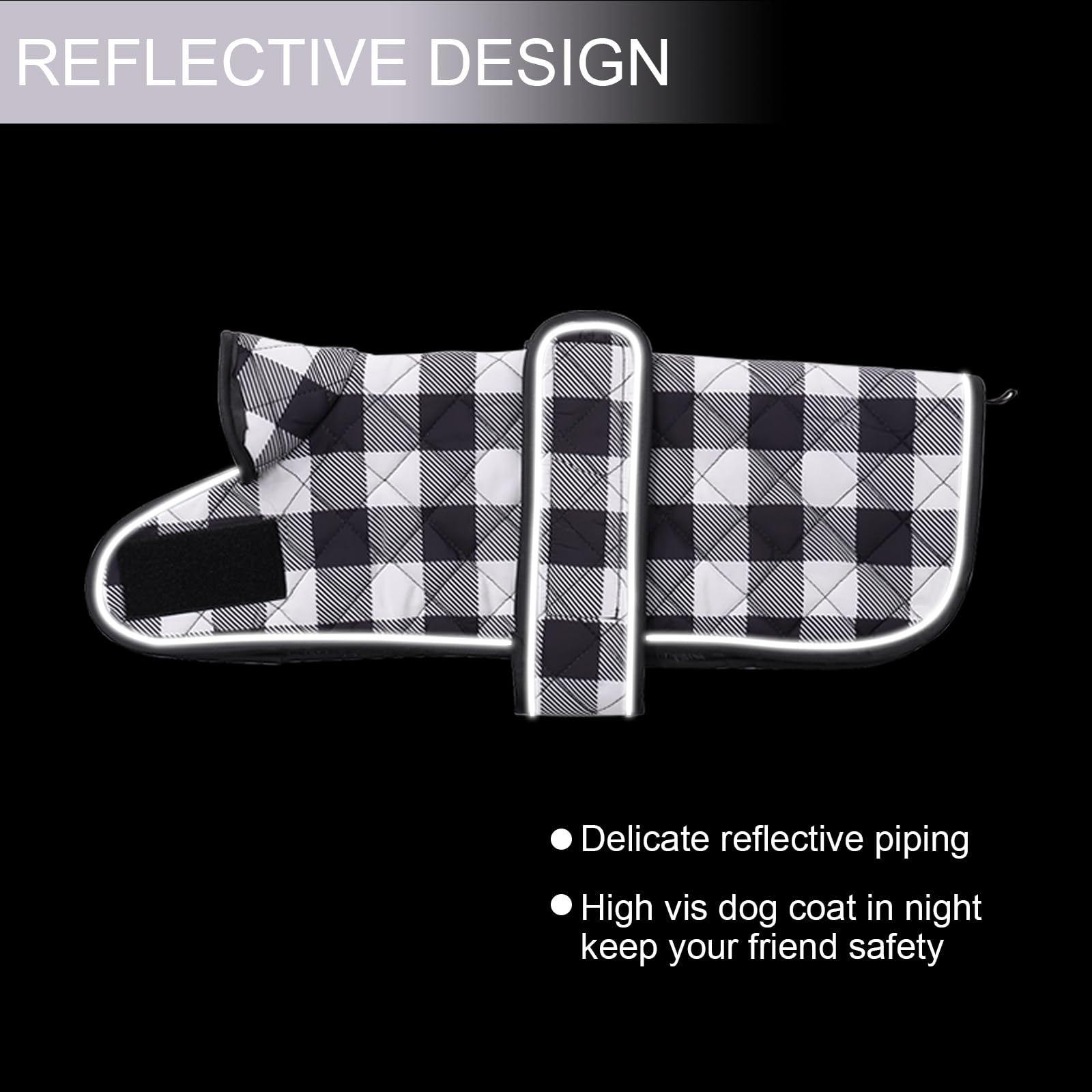 Geyecete Waterproof Warm Thermal Quilted Dachshund Coat with Warm Fleecy Lining Inside The Dachshund Zone