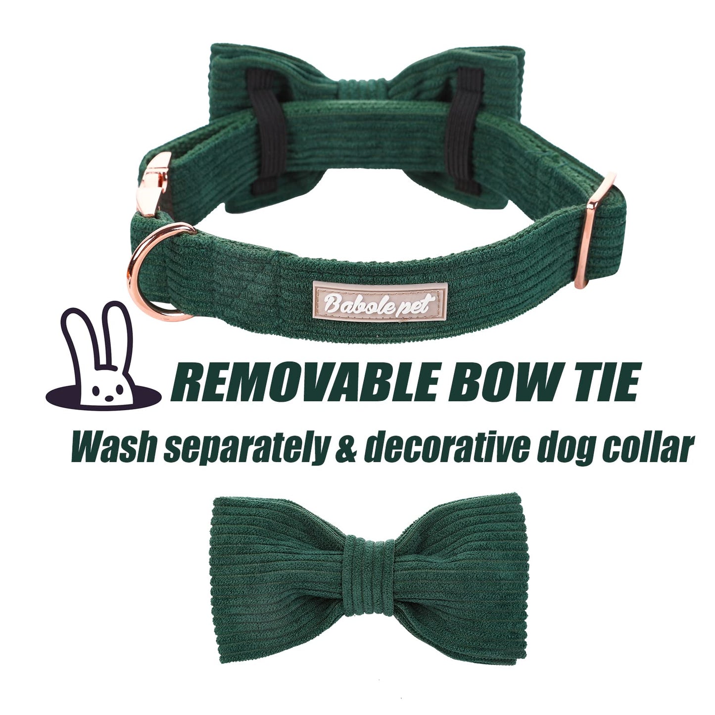 Babole Pet Green Dog Collars for Small Dog The Dachshund Zone
