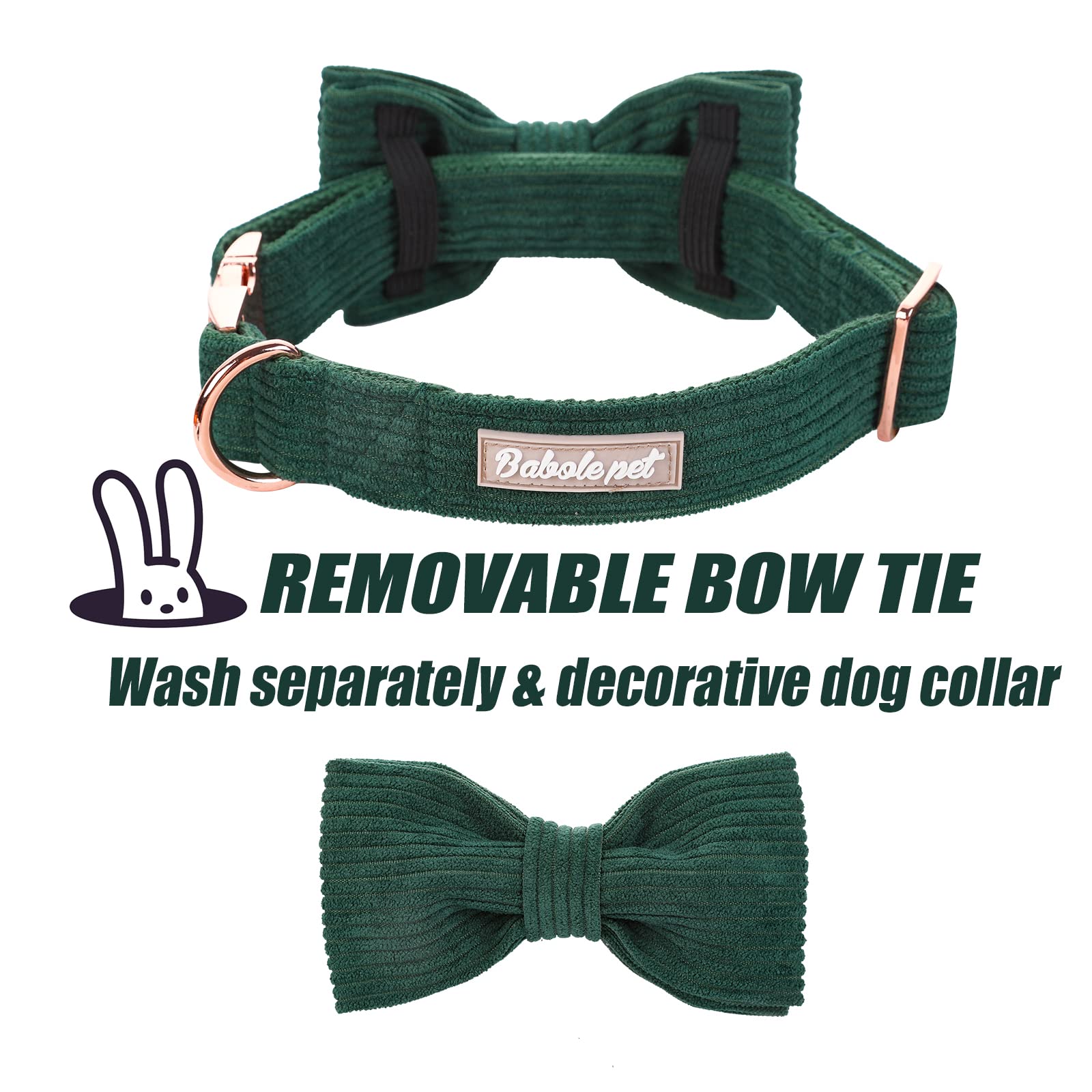 Babole Pet Green Dog Collars for Small Dog The Dachshund Zone