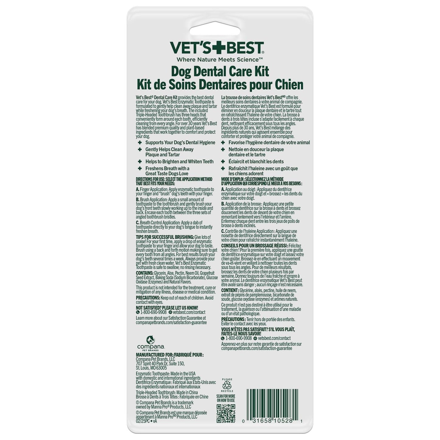 Vet's Best Dog Toothpaste & Dog Toothbrush, Dental Kit The Dachshund Zone