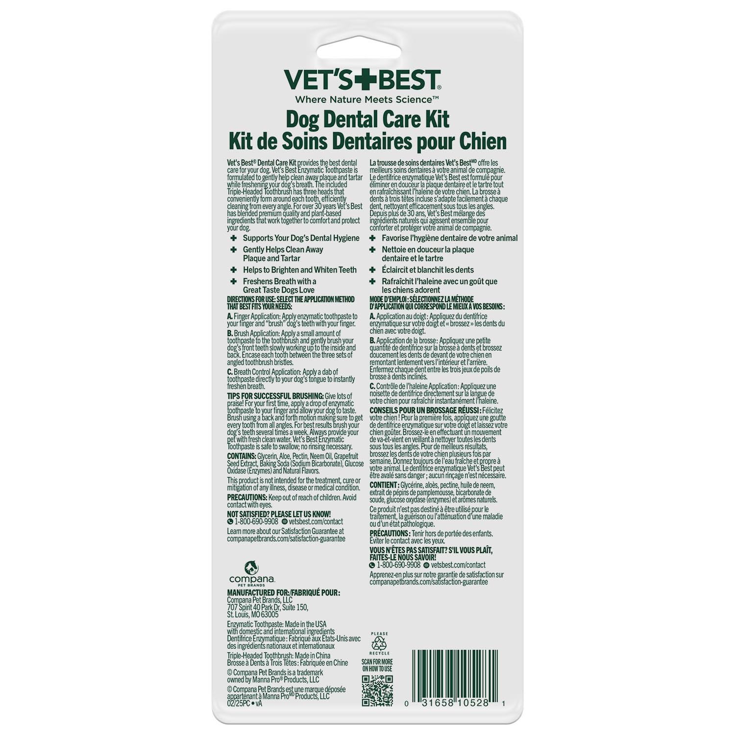 Vet's Best Dog Toothpaste & Dog Toothbrush, Dental Kit The Dachshund Zone