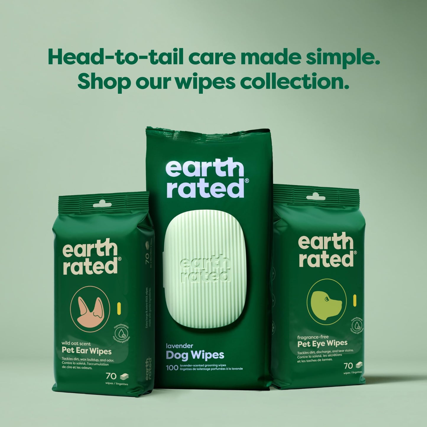Earth Rated Dog Wipes, Hypoallergenic, Cleaning and Hydrating The Dachshund Zone