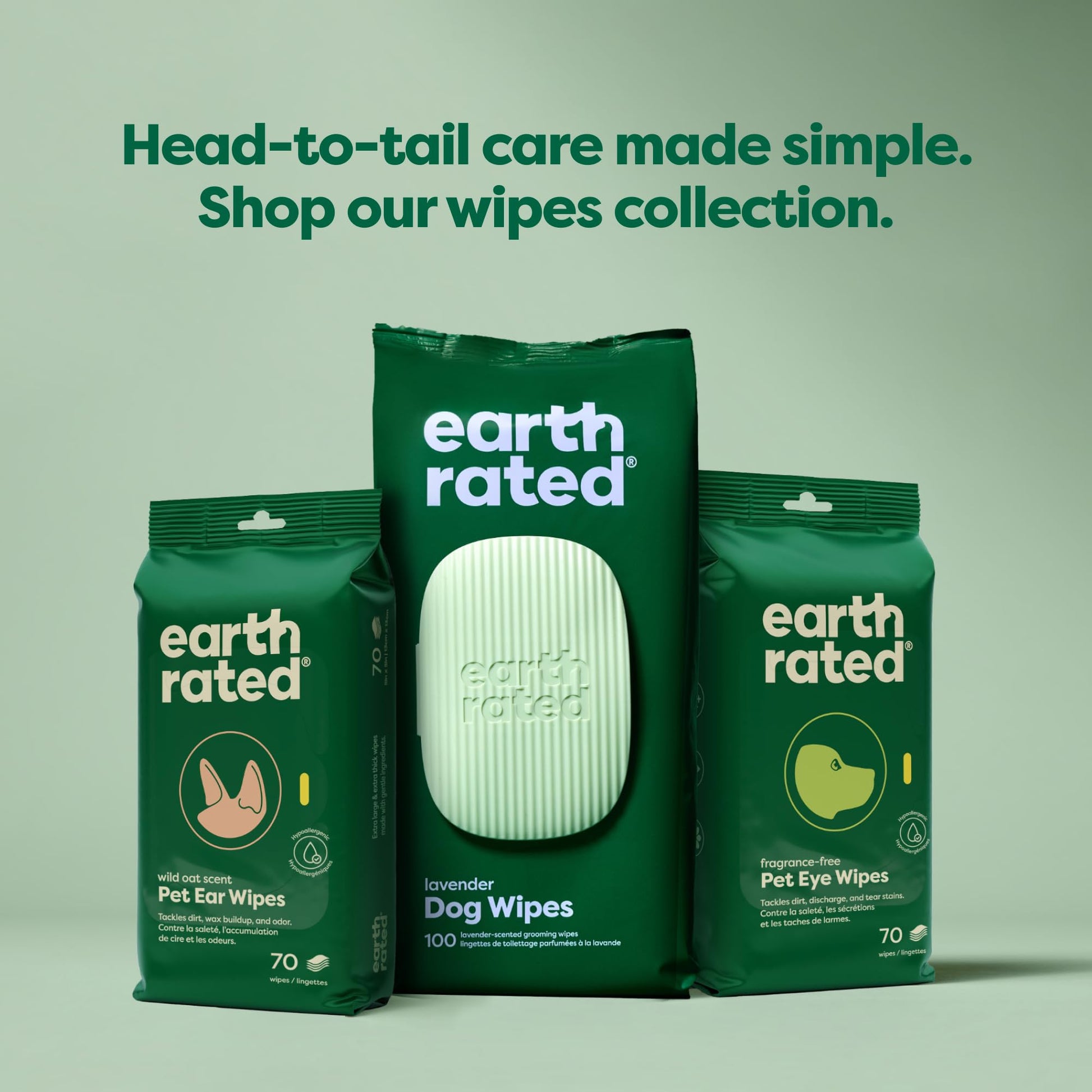 Earth Rated Dog Wipes, Hypoallergenic, Cleaning and Hydrating The Dachshund Zone