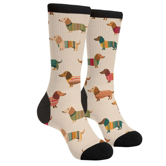 Funny Dachshund Novelty Socks Casual For Women Men Gifts The Dachshund Zone