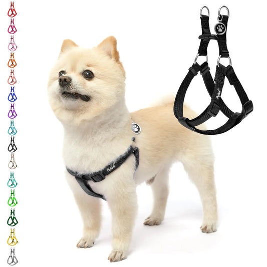 PUPTECK No Pull Dog Harness Soft Adjustable Basic Nylon The Dachshund Zone