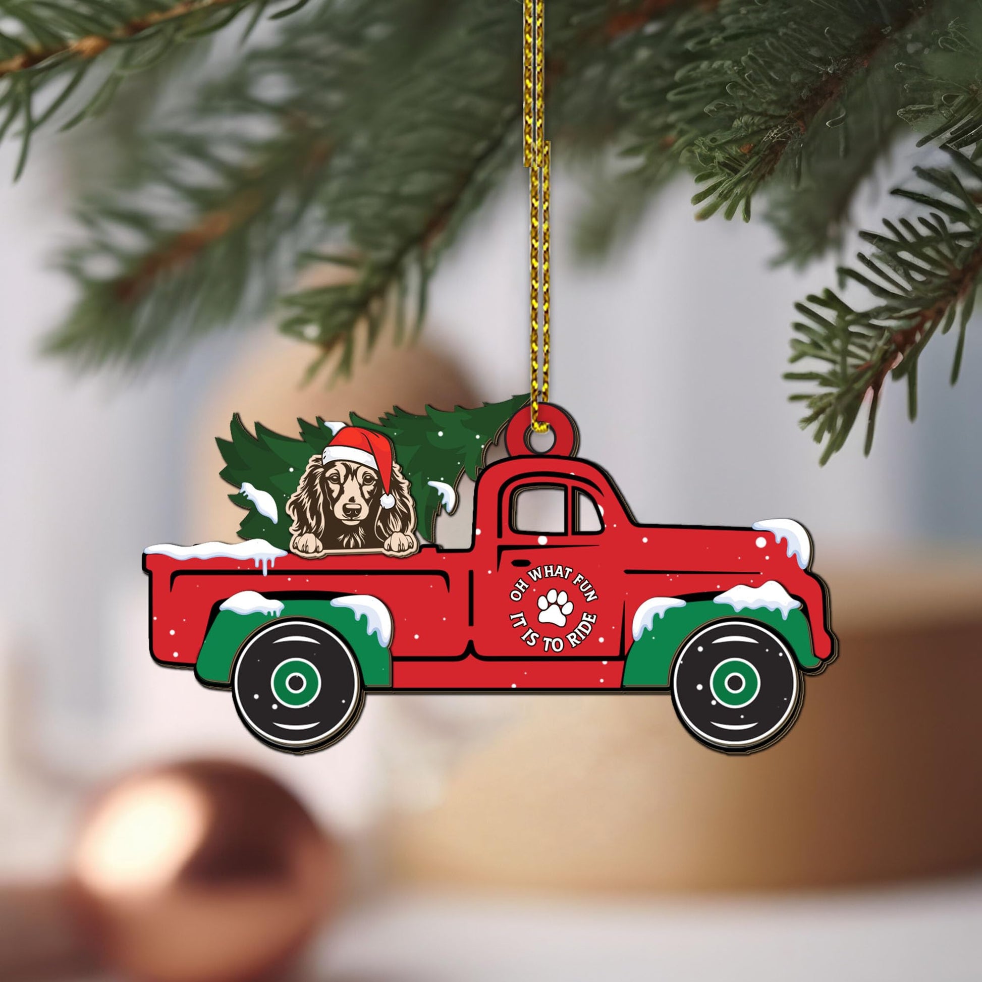 Long Haired Dachshund Dog Ornament The Dachshund Zone