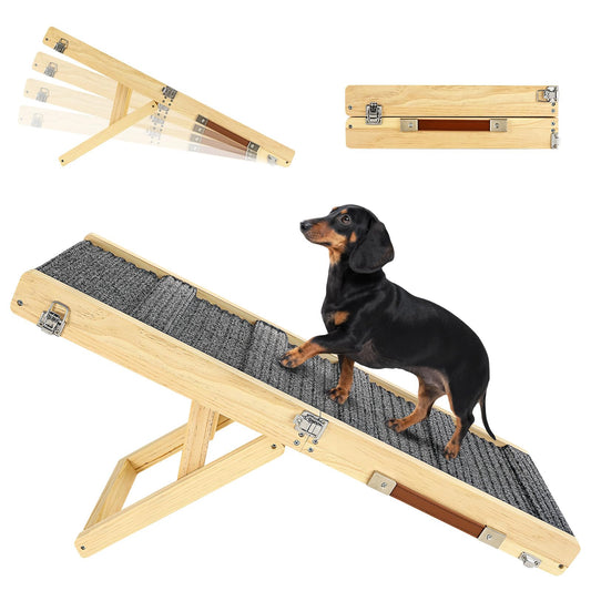 2025 Upgraded Dog Ramp for Couch, Foldable Small Dog Ramp The Dachshund Zone