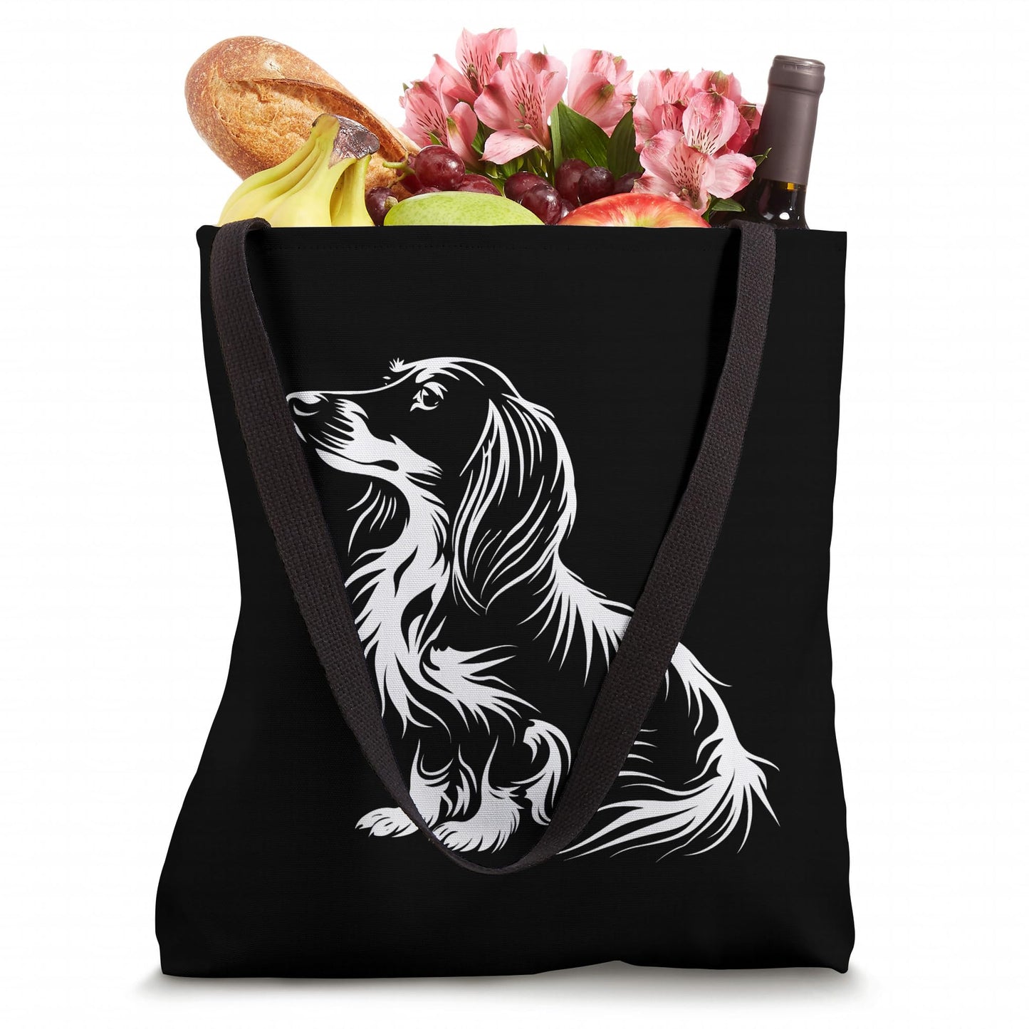 Long Haired Dachshund Tote Bag The Dachshund Zone