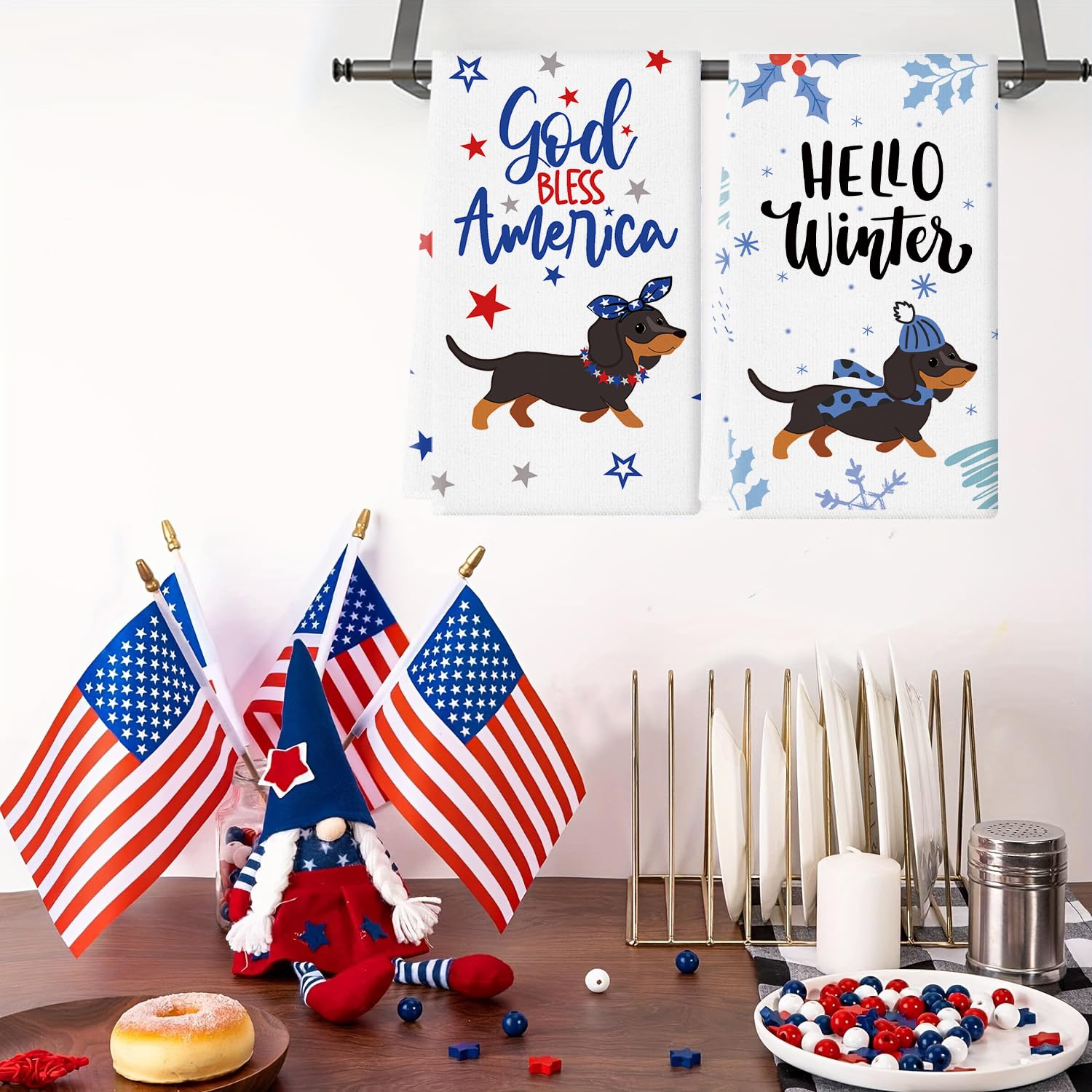 11 Pcs Dachshund Kitchen Towels 14x21 Inch Dish Towels The Dachshund Zone