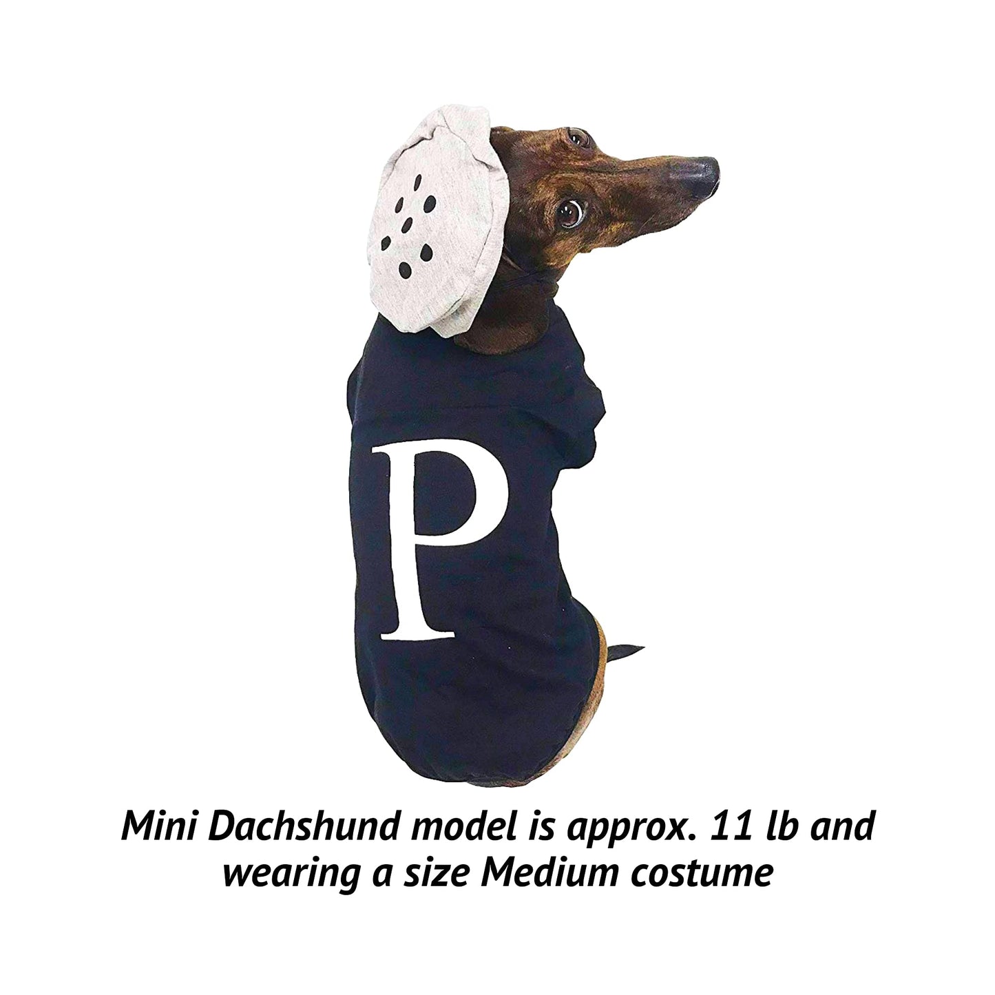 Salt & Pepper Dog Halloween Costume (Pepper, Medium) The Dachshund Zone
