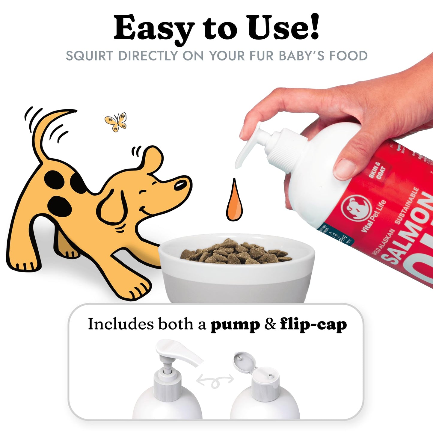 Salmon Oil for Dogs & Cats - Healthy Skin & Coat, Fish Oil, Omega 3 EPA DHA The Dachshund Zone