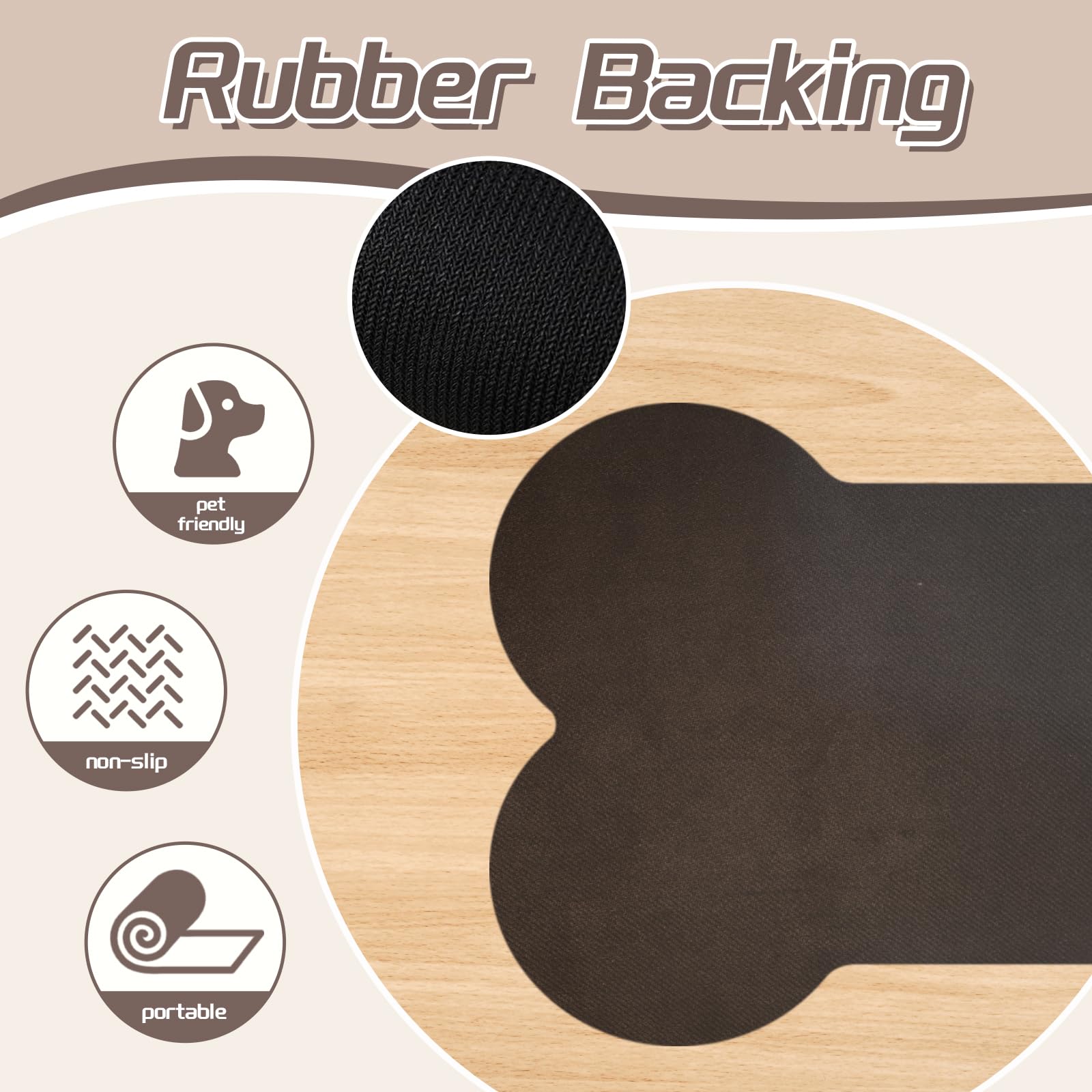 Le courant Feeding Plastic Placemat for Food and Water Bowl The Dachshund Zone