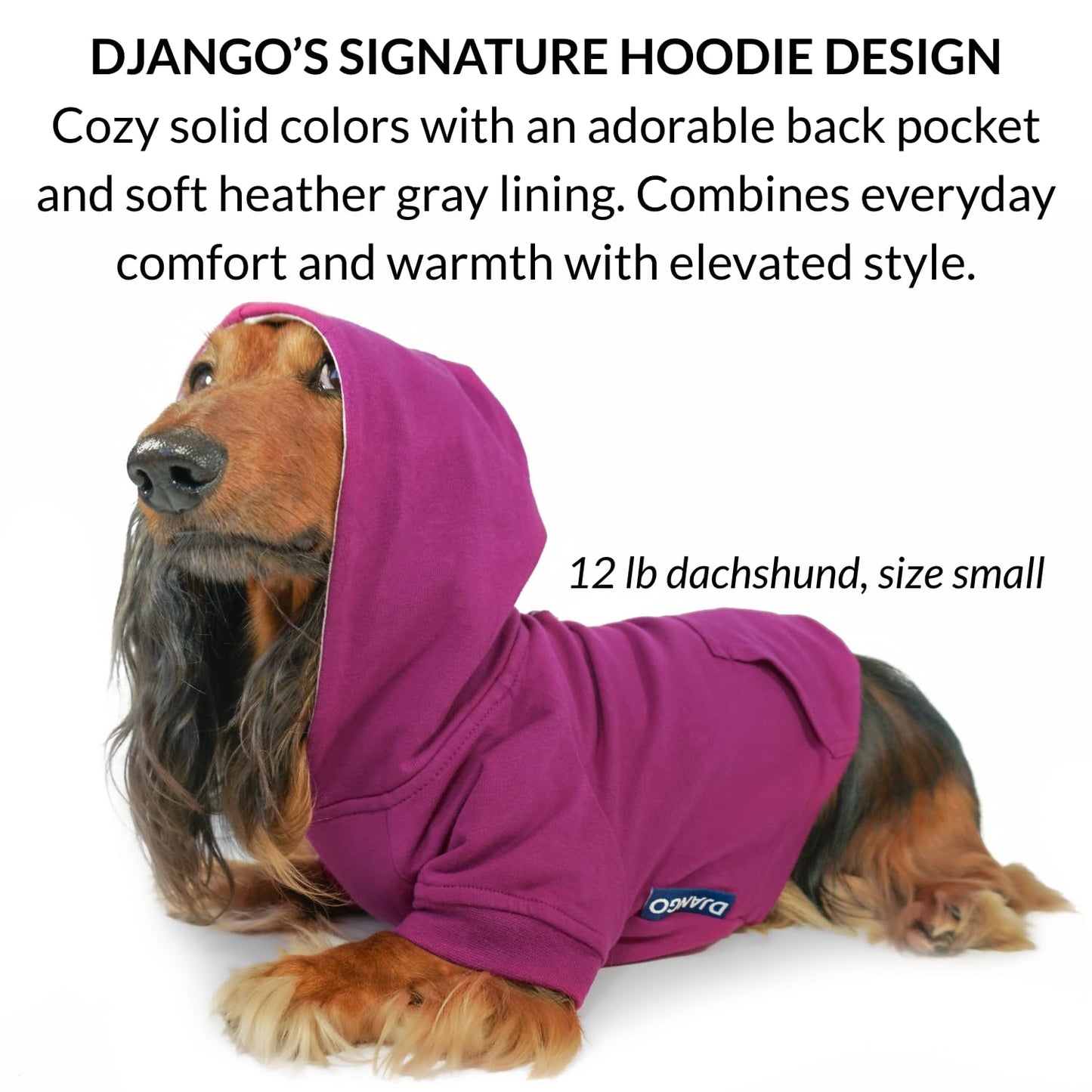 Dog Hoodie – Warm Winter Dog Sweater & Fully Lined The Dachshund Zone
