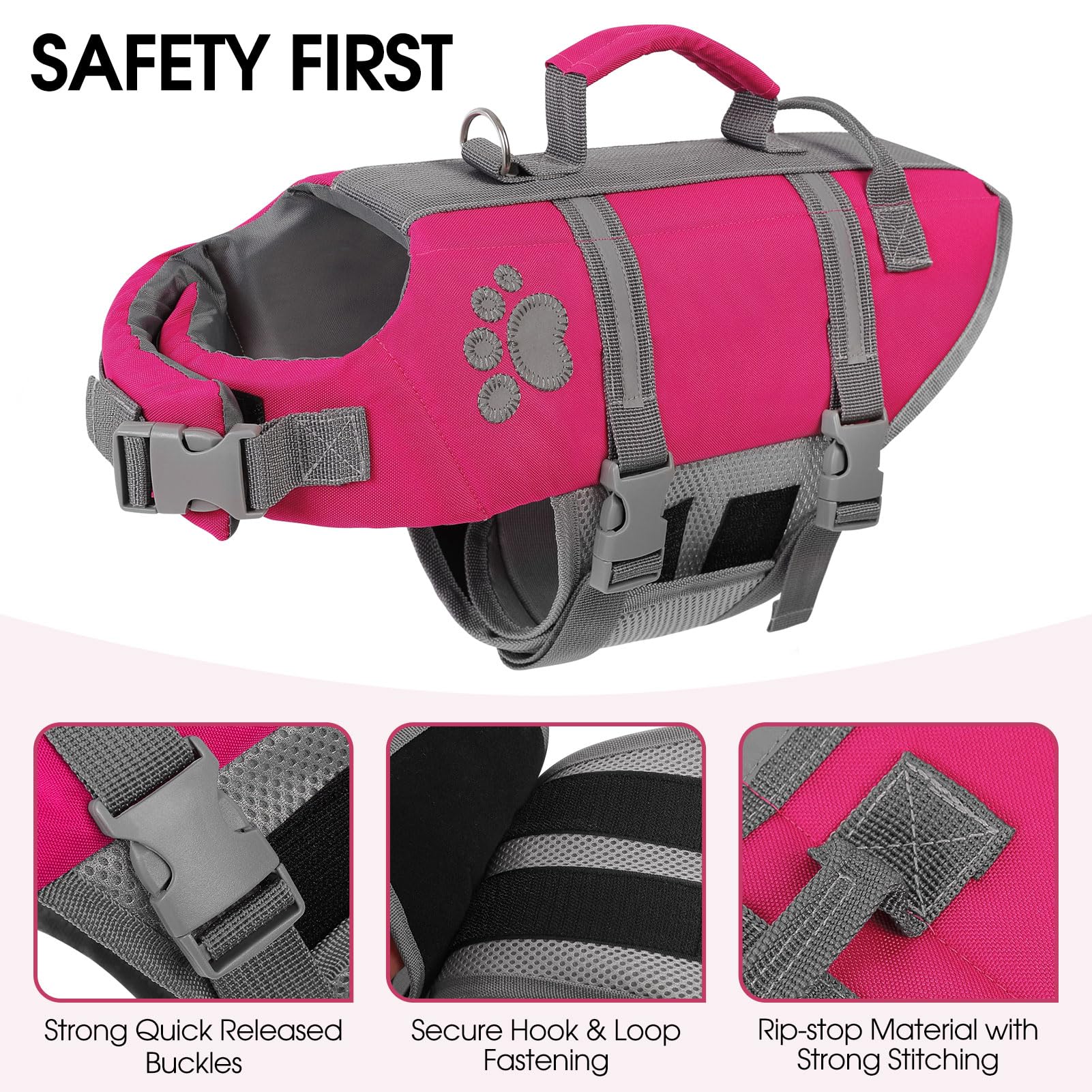 Queenmore Small Dog Life Jacket, Ripston Puppy Life Vest The Dachshund Zone