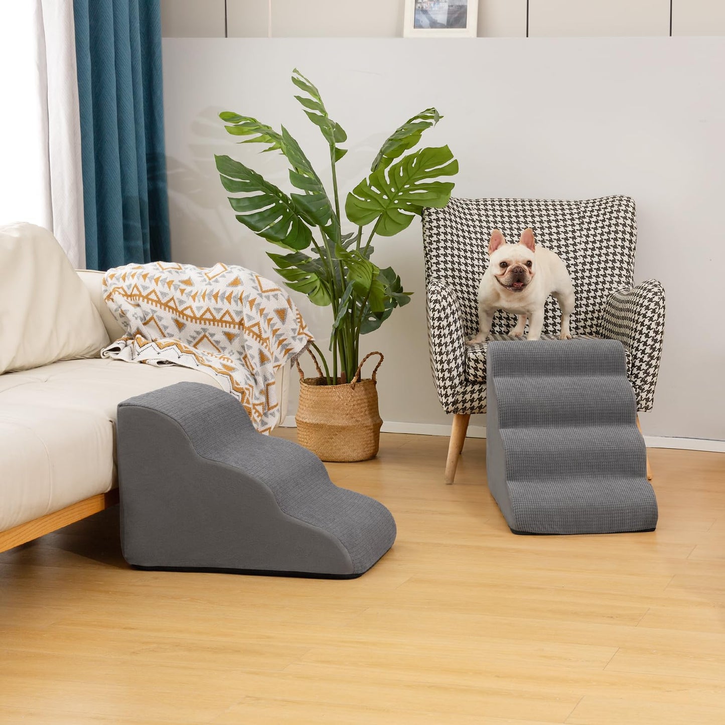 Aodisman 3-Step Dog Ramp and Stairs for Sofa and Chair The Dachshund Zone