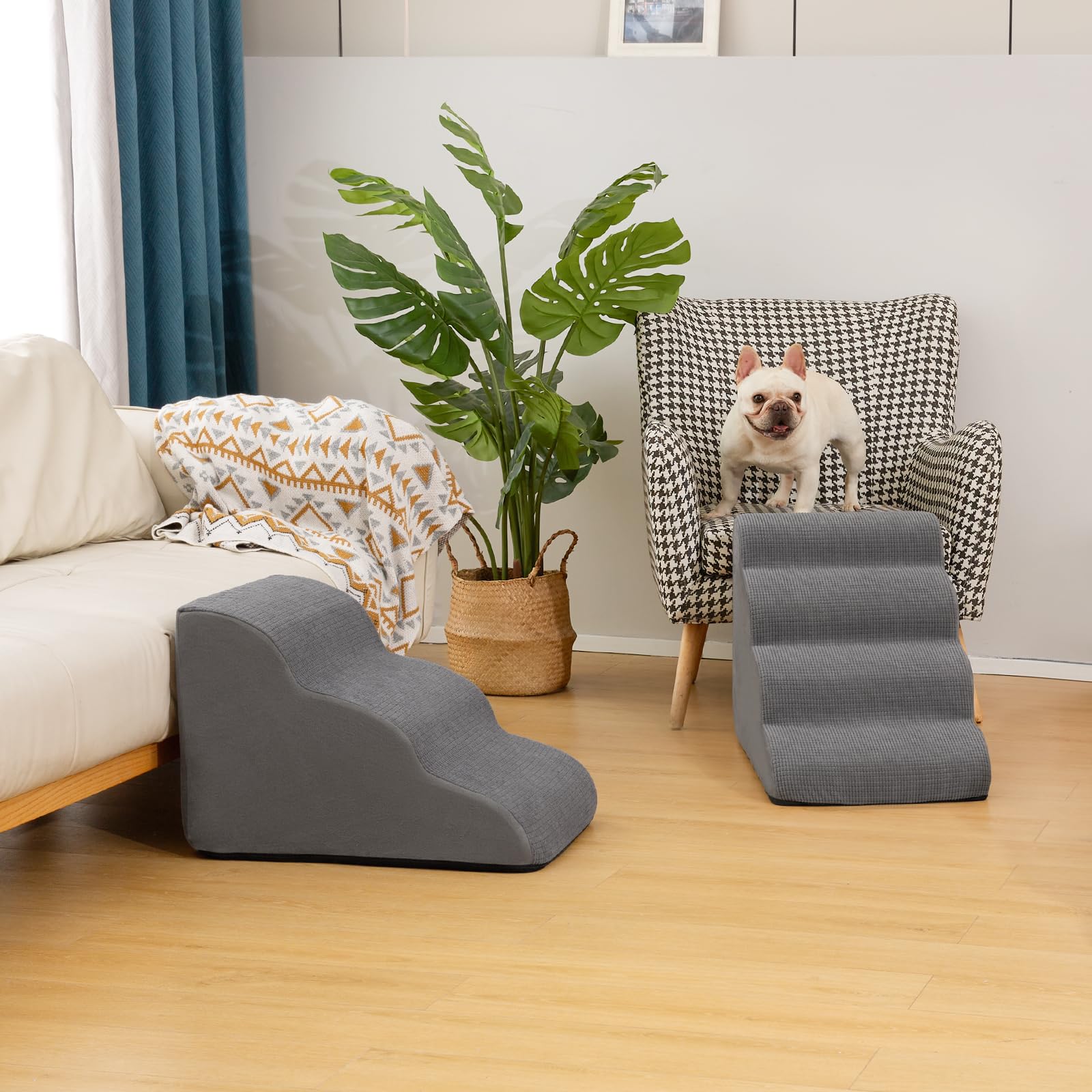 Aodisman 3-Step Dog Ramp and Stairs for Sofa and Chair The Dachshund Zone