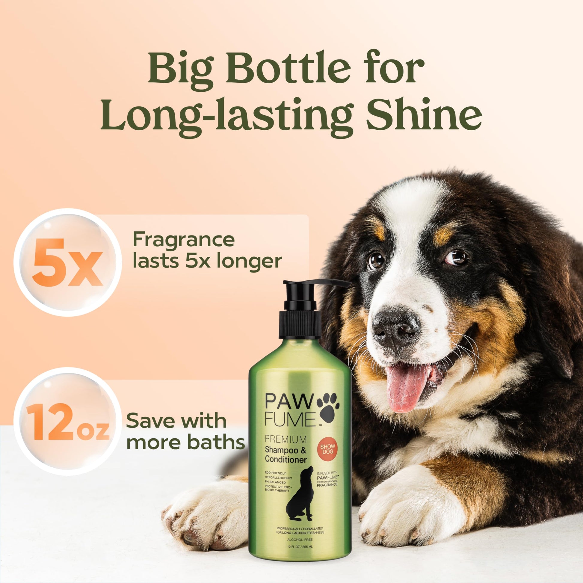 PAWFUME Deshedding Dog Shampoo and Conditioner, Show Dog The Dachshund Zone