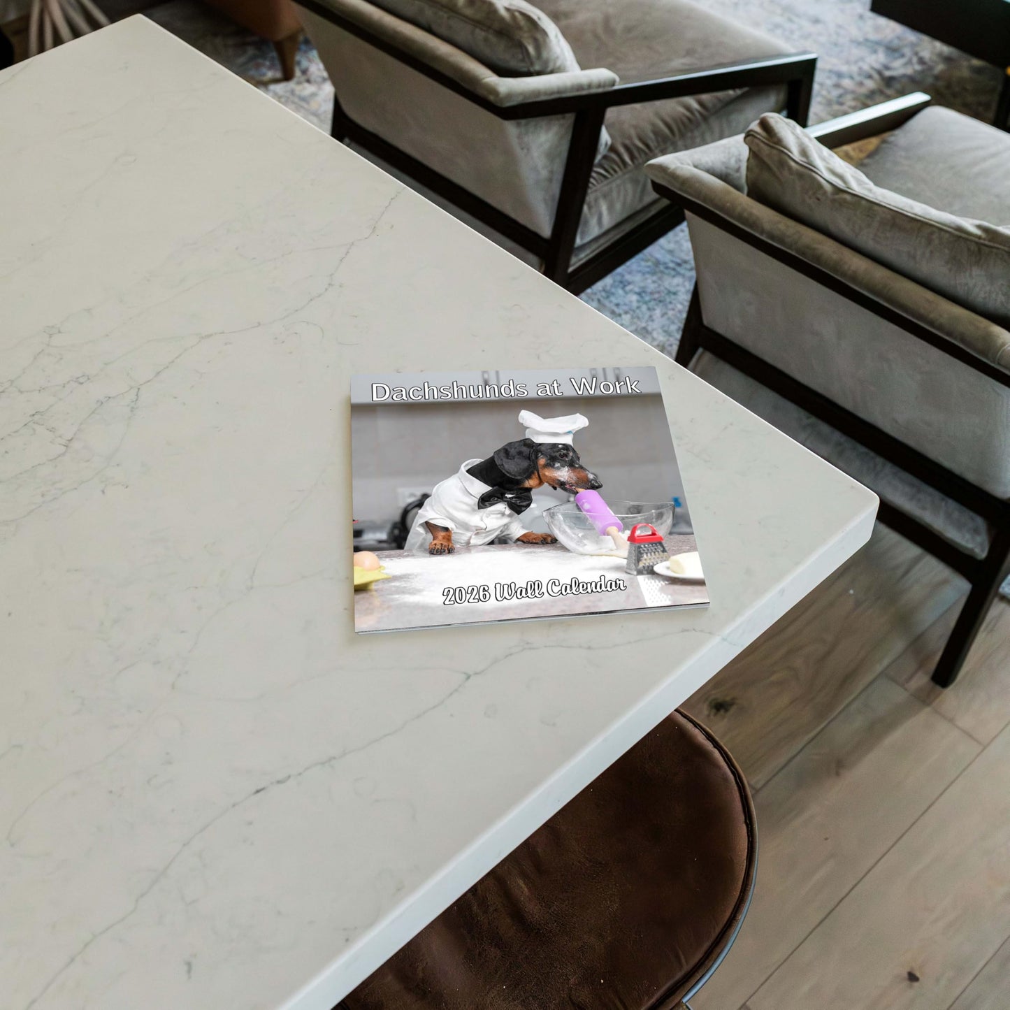 2026 Dachshunds at Work Monthly Wall Calendar The Dachshund Zone