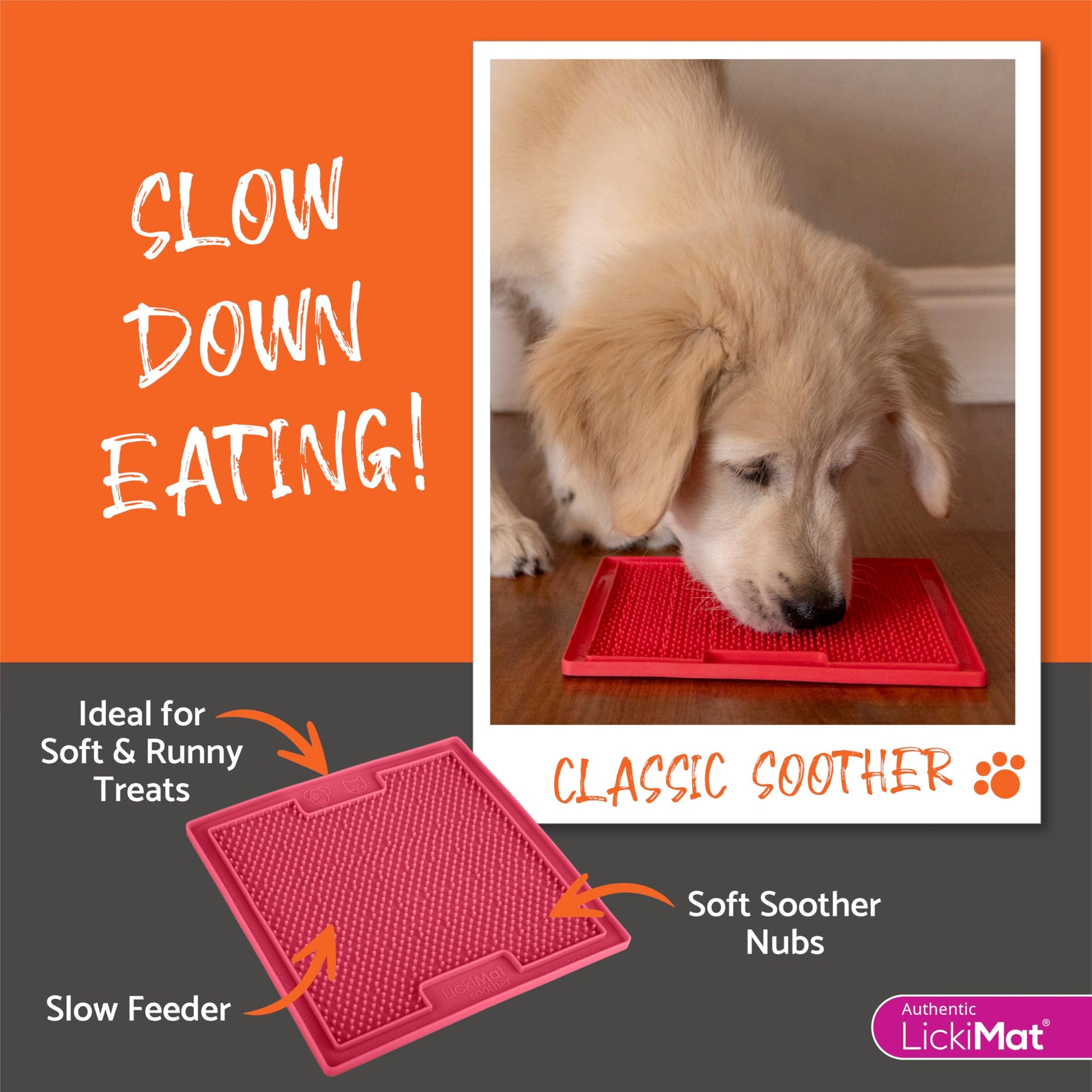LickiMat Classic Soother Slow Feeder for Dogs Lick Mat The Dachshund Zone