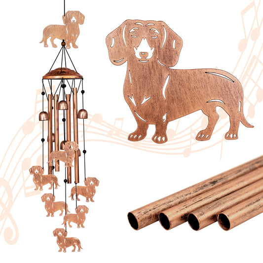 Dachshund Wind Chimes for Outside The Dachshund Zone