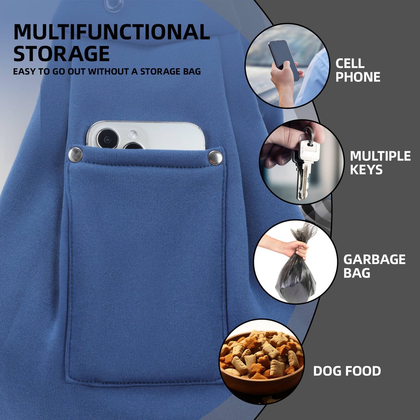 Dog Carrier Sling - Reversible Puppy Carrier Purse with Storage Pocket, Hands-Free The Dachshund Zone