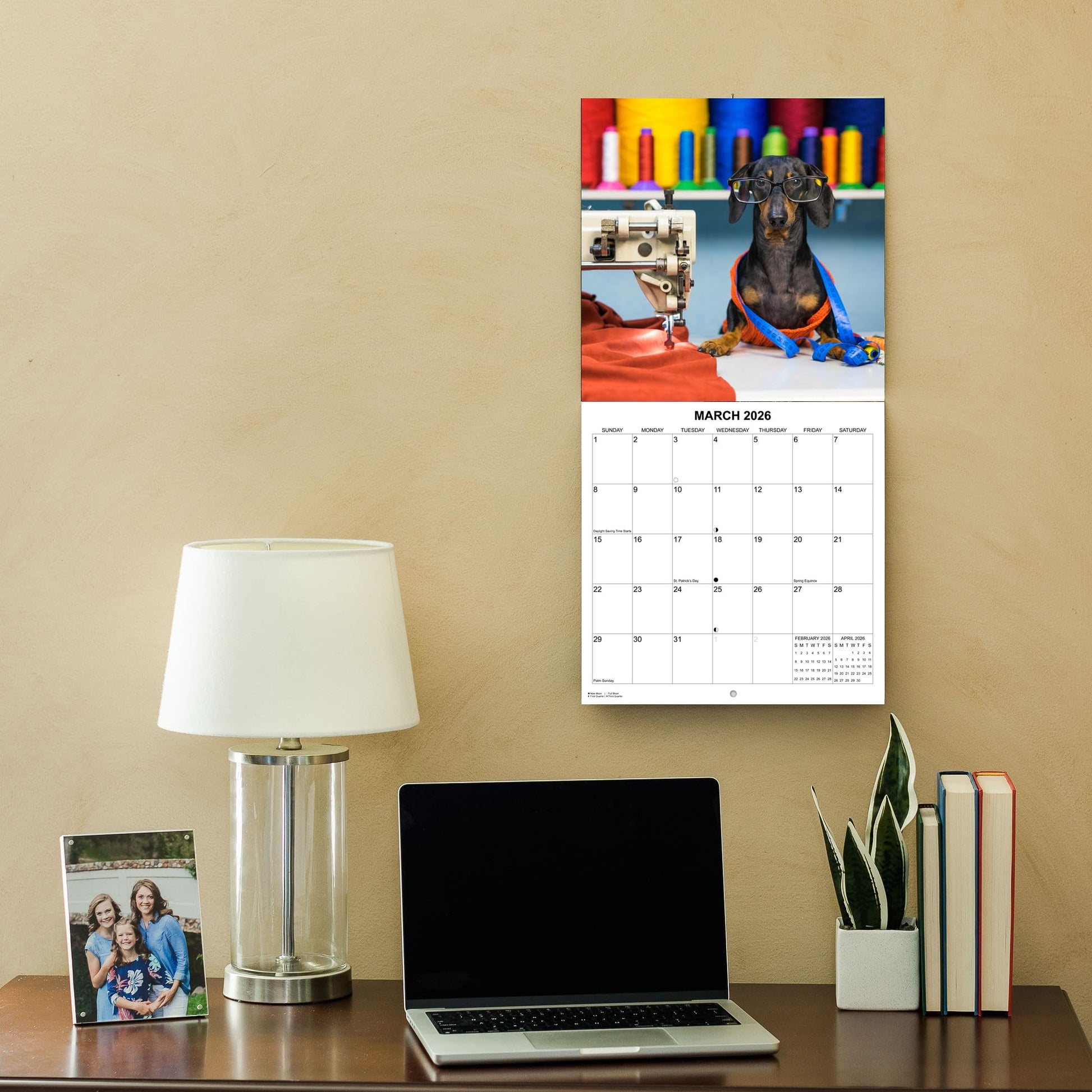 2026 Dachshunds at Work Monthly Wall Calendar The Dachshund Zone