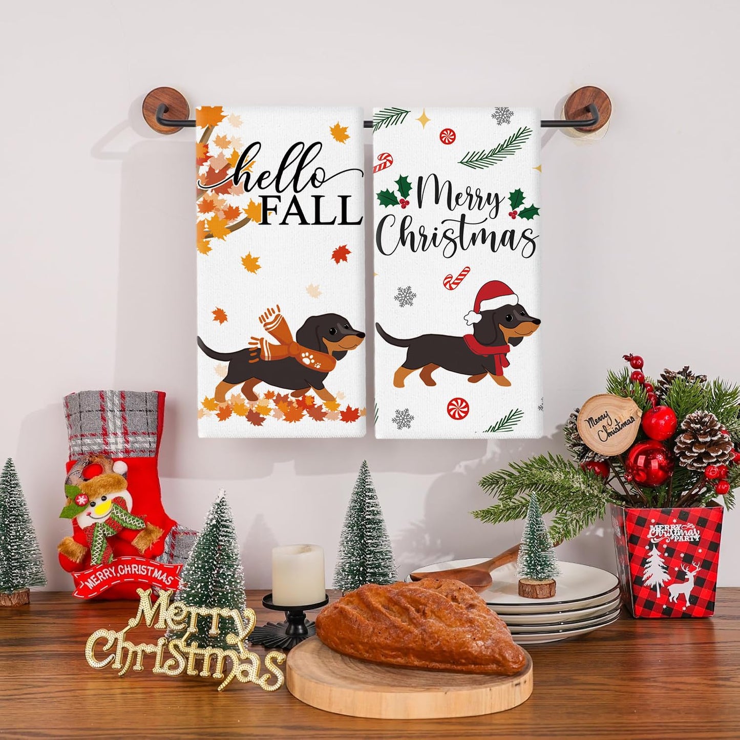 11 Pcs Dachshund Kitchen Towels 14x21 Inch Dish Towels The Dachshund Zone