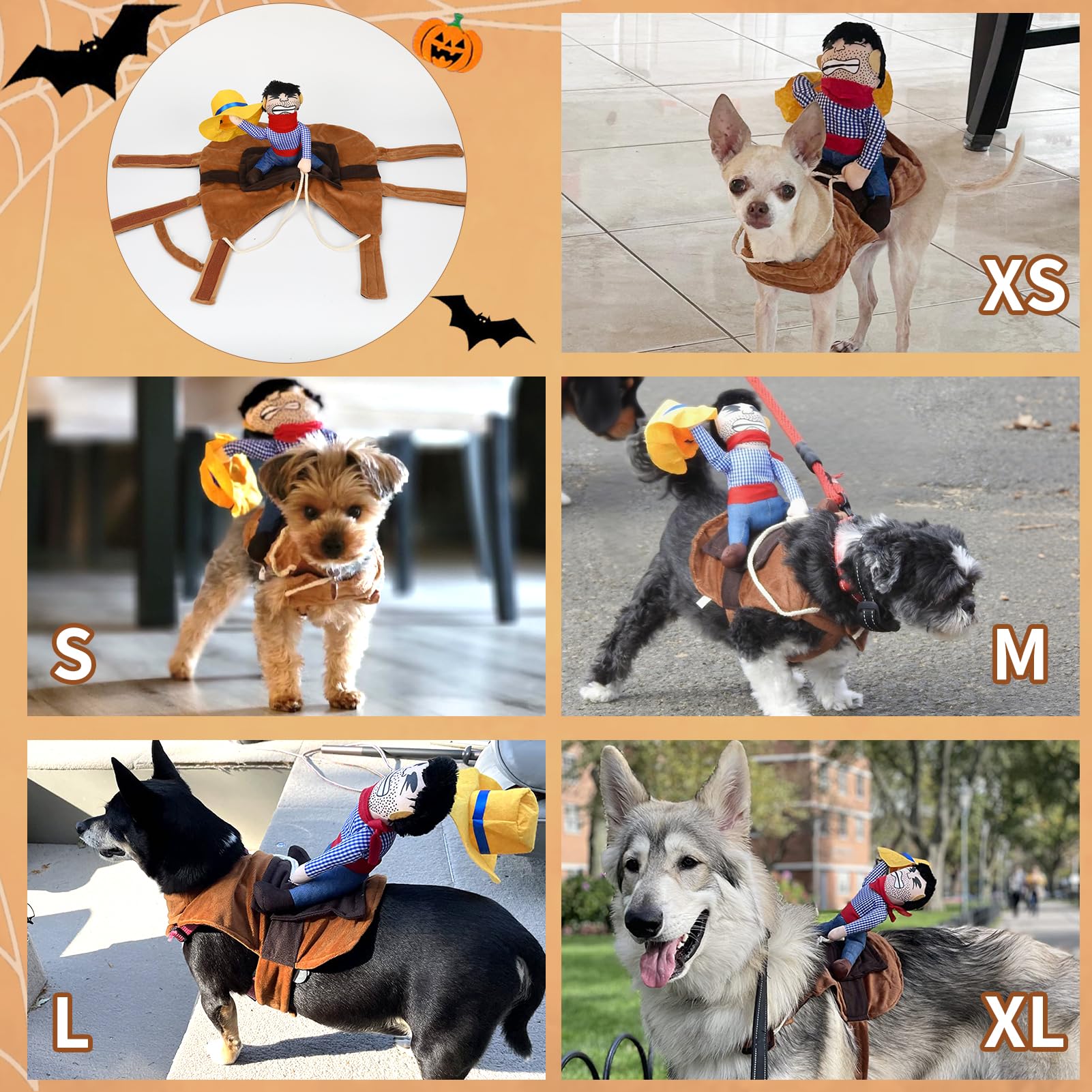 T2Y Cowboy Rider Dog Costume - Halloween Dachshund【M】 The Dachshund Zone