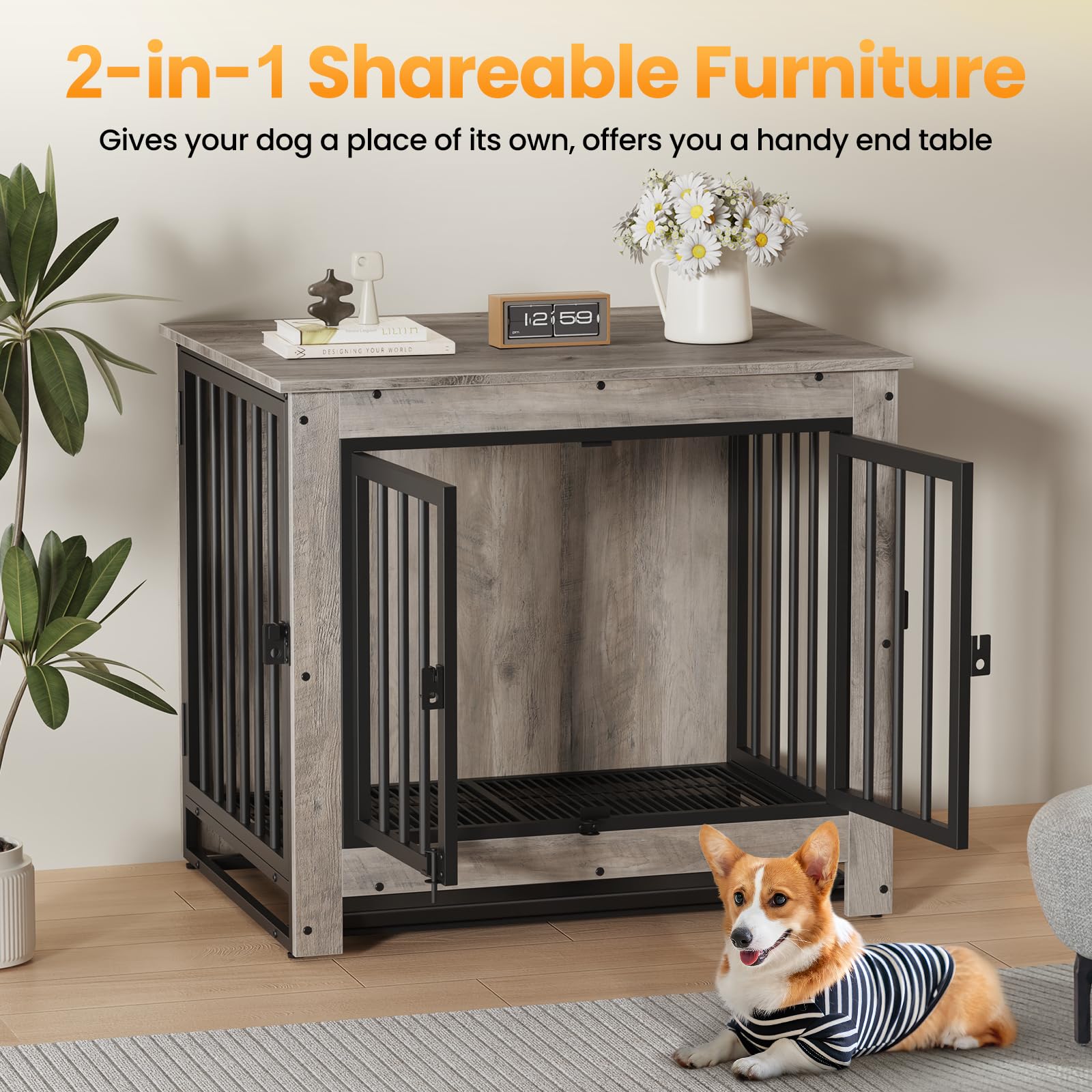 Dog Crate Furniture, Dog Crate End Table The Dachshund Zone