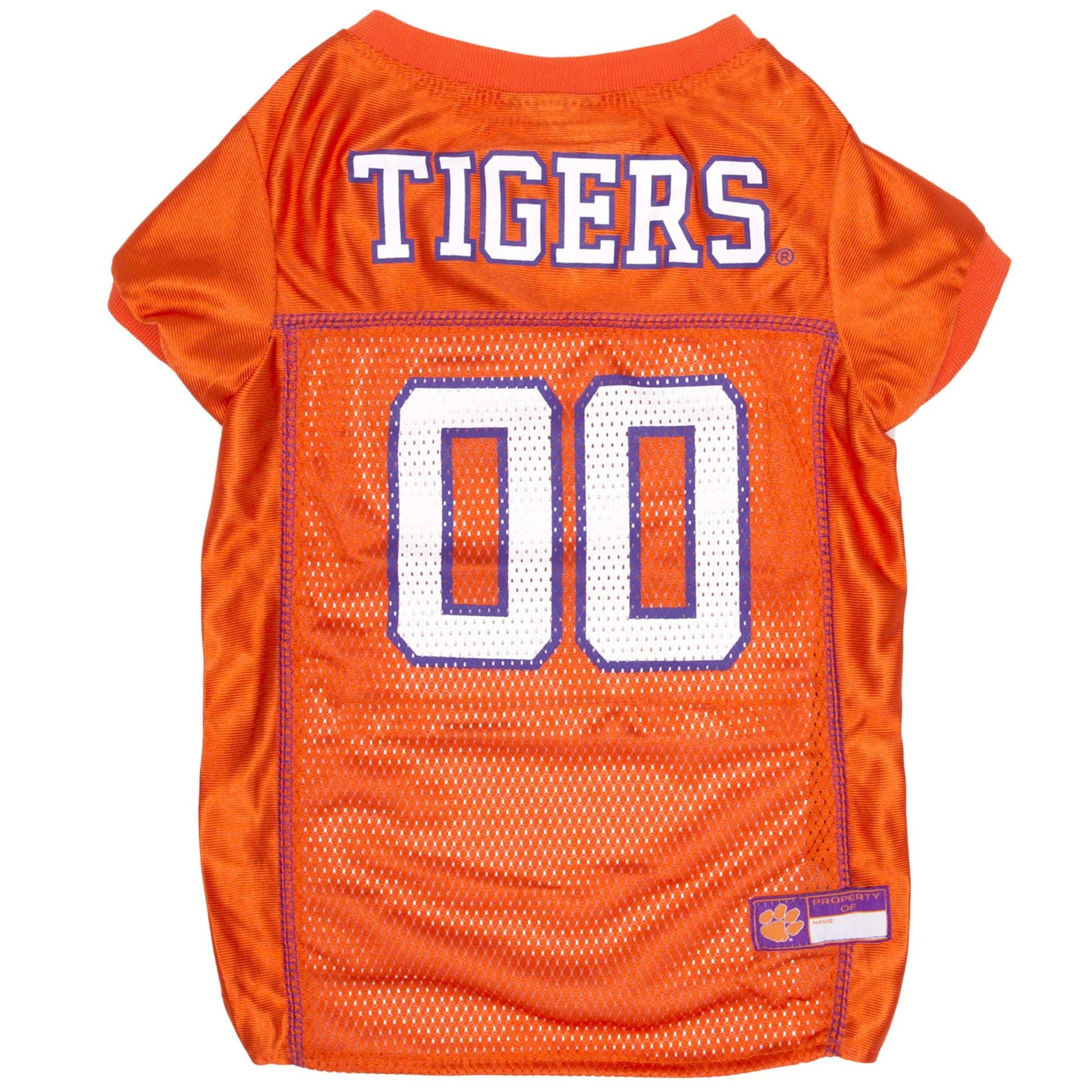 Pets First NCAA College Clemson Tigers Mesh Jersey for DOGS & CATS, X-Small.Licensed Dog Jersey with your Favorite Football/Basketball College Team The Dachshund Zone