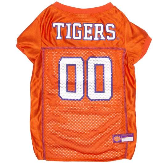 Pets First NCAA College Clemson Tigers Mesh Jersey for DOGS & CATS, X-Small.Licensed Dog Jersey with your Favorite Football/Basketball College Team The Dachshund Zone