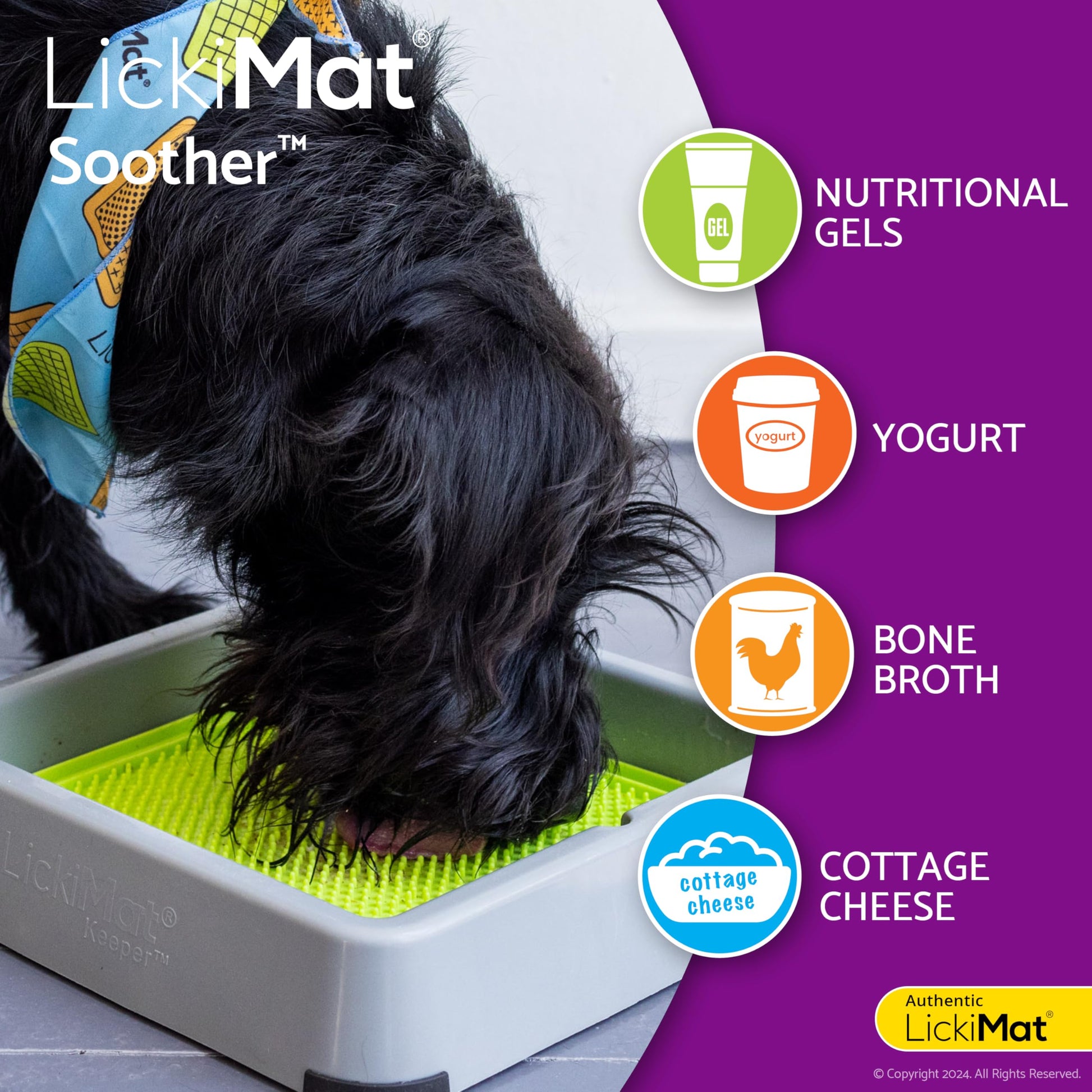 LickiMat Classic Soother Slow Feeder for Dogs Lick Mat The Dachshund Zone