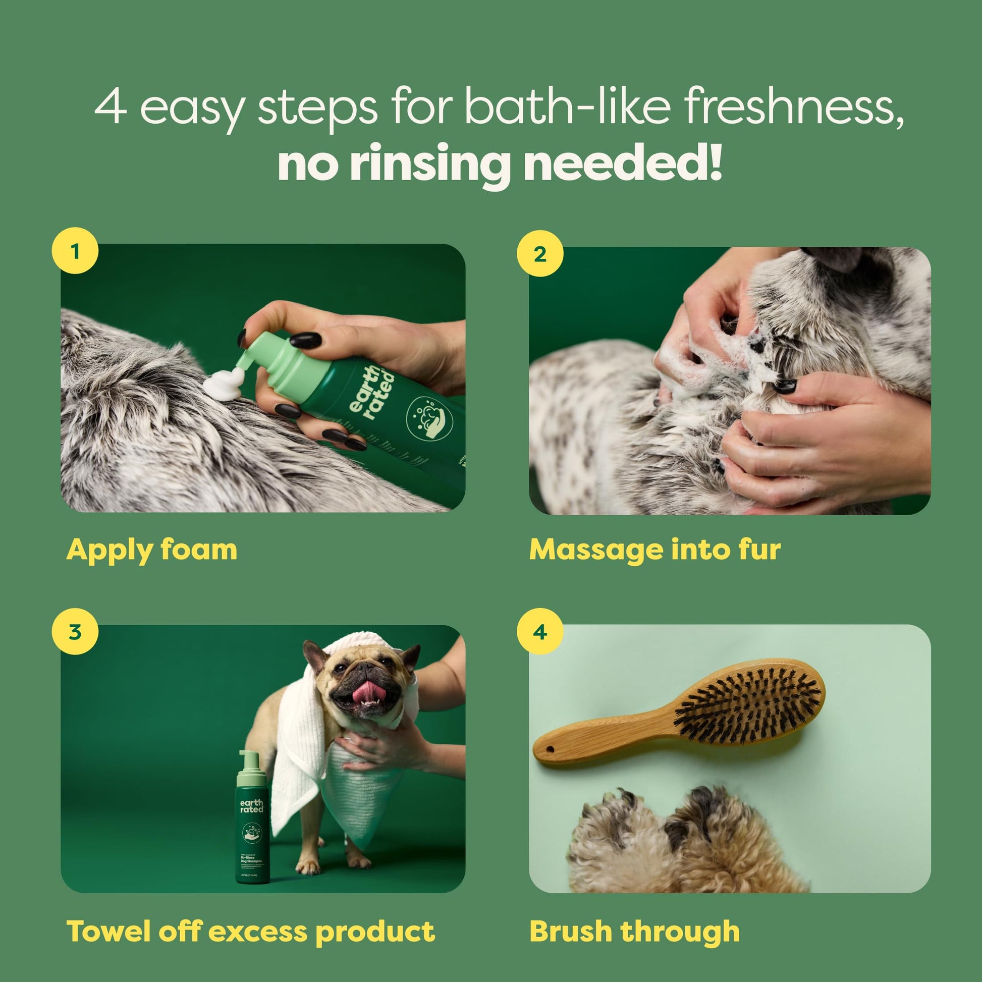 Earth Rated Waterless Dog Shampoo & Conditioner The Dachshund Zone