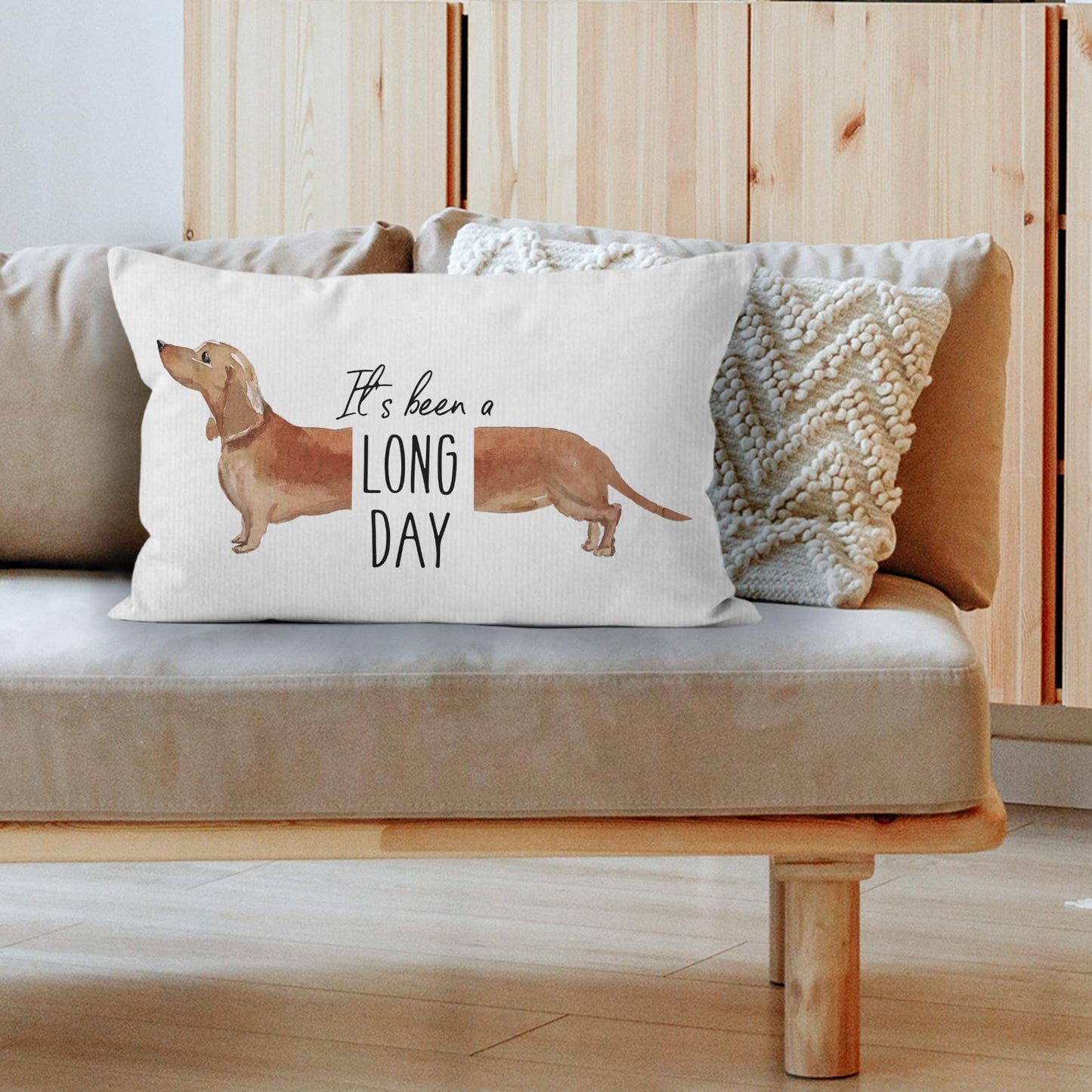 It's Been A Long Day Pet Dog Dachshund Decorative Pillowcase The Dachshund Zone