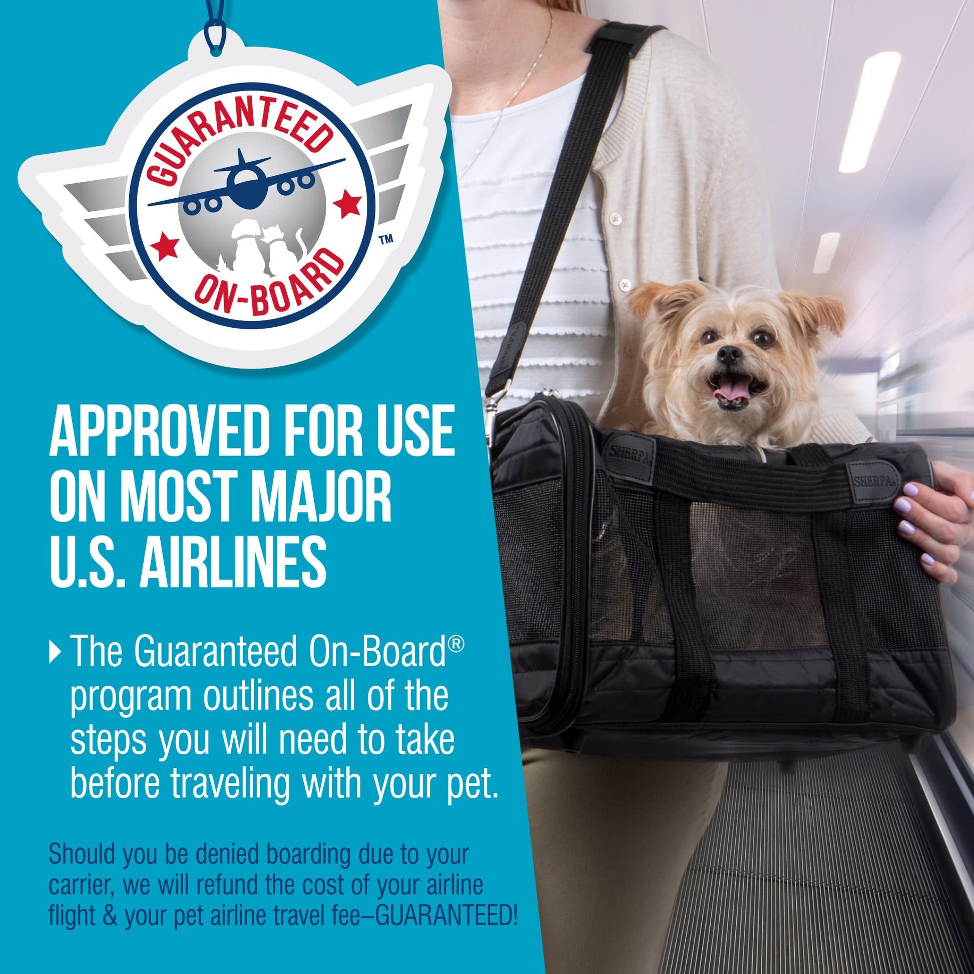 Sherpa Original Deluxe Travel Pet Carrier, Airline Approved The Dachshund Zone