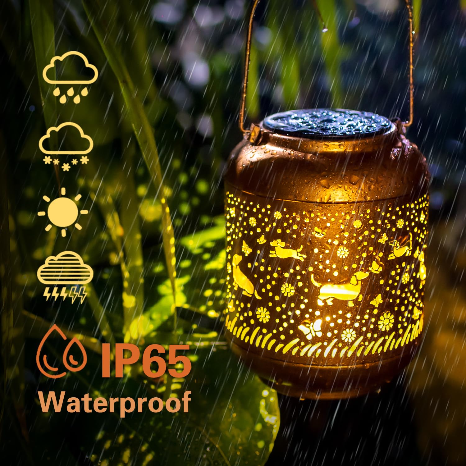 Dachshund Dog Solar Lanterns Outdoor Waterproof Hanging Solar Lights Dog Gifts for Women/Men/Dachshund Dog Lovers Gifts Metal Decorative LED Lanterns for Garden Decor,Patio,Lawn,Pathway,Yard The Dachshund Zone