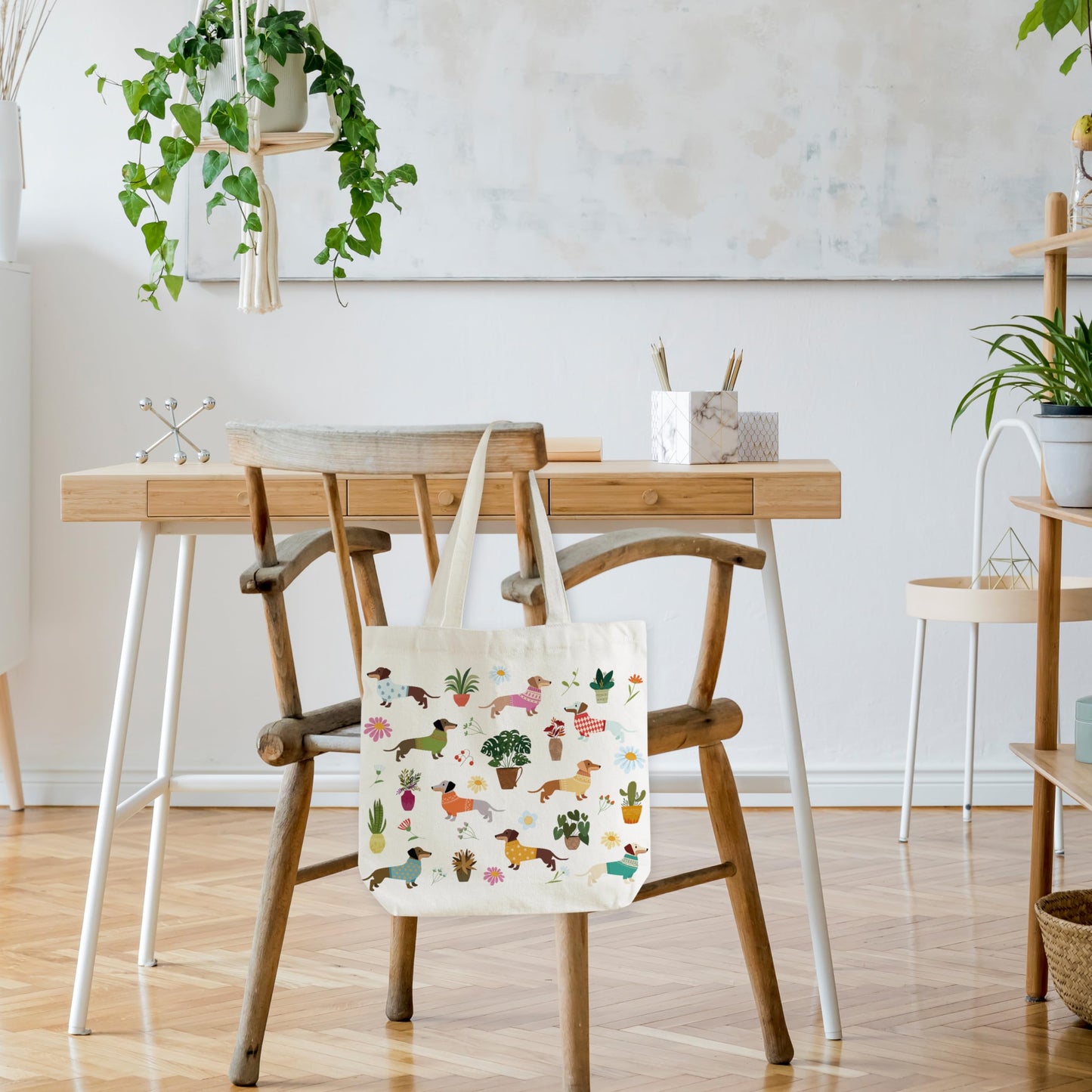 Dachshund Canvas Tote Bag The Dachshund Zone